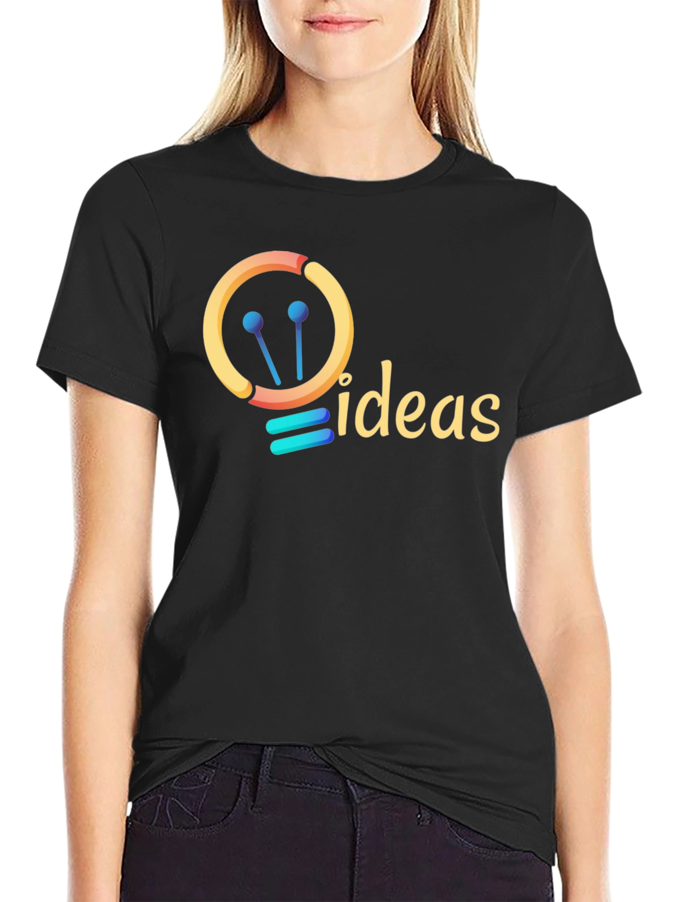 Ideas Graphic Tee - Creative Light Bulb Design