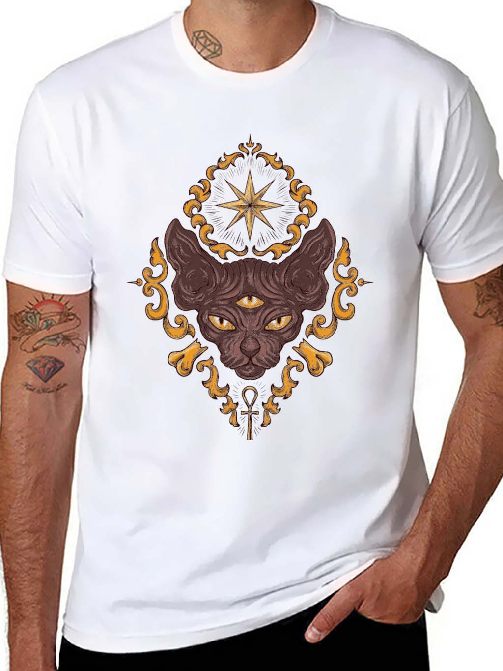 Mystic Cat T-Shirt - Third Eye Design