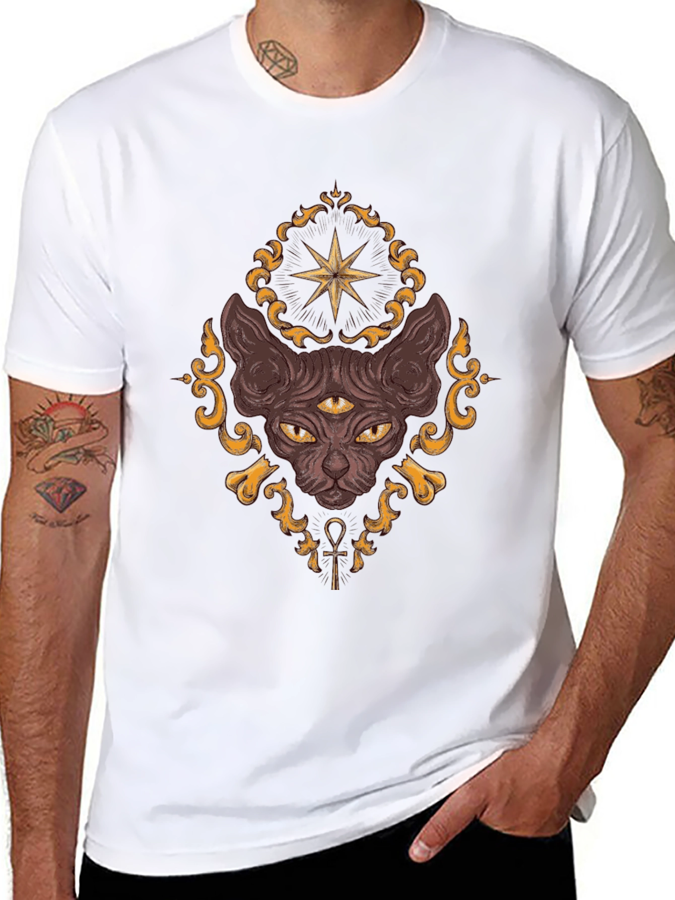 Mystic Cat T-Shirt - Third Eye Design