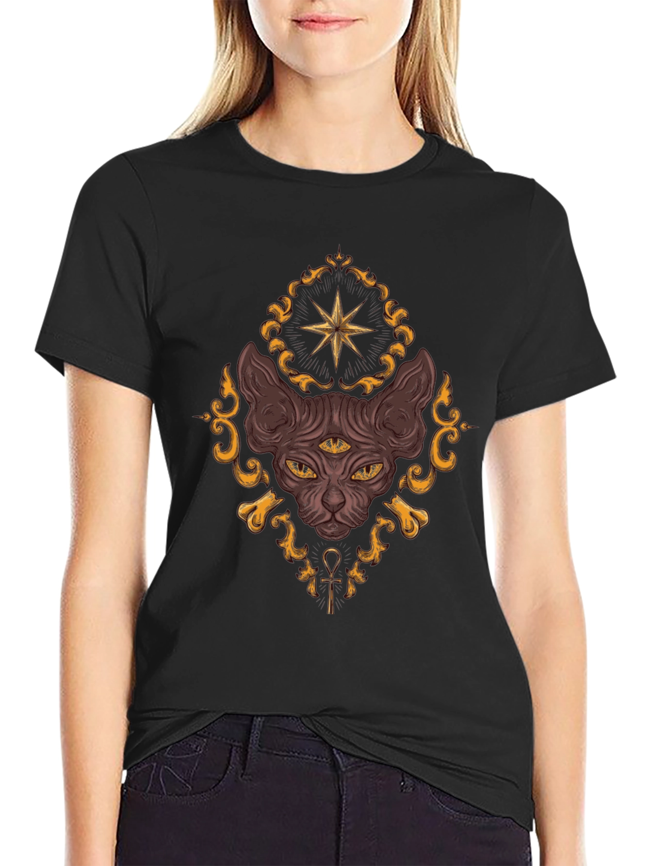 Mystic Cat T-Shirt - Third Eye Design
