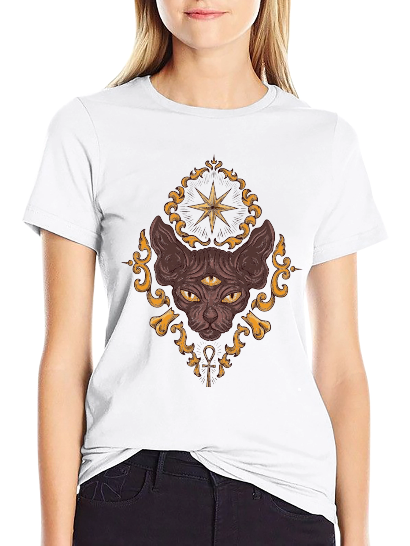 Mystic Cat T-Shirt - Third Eye Design