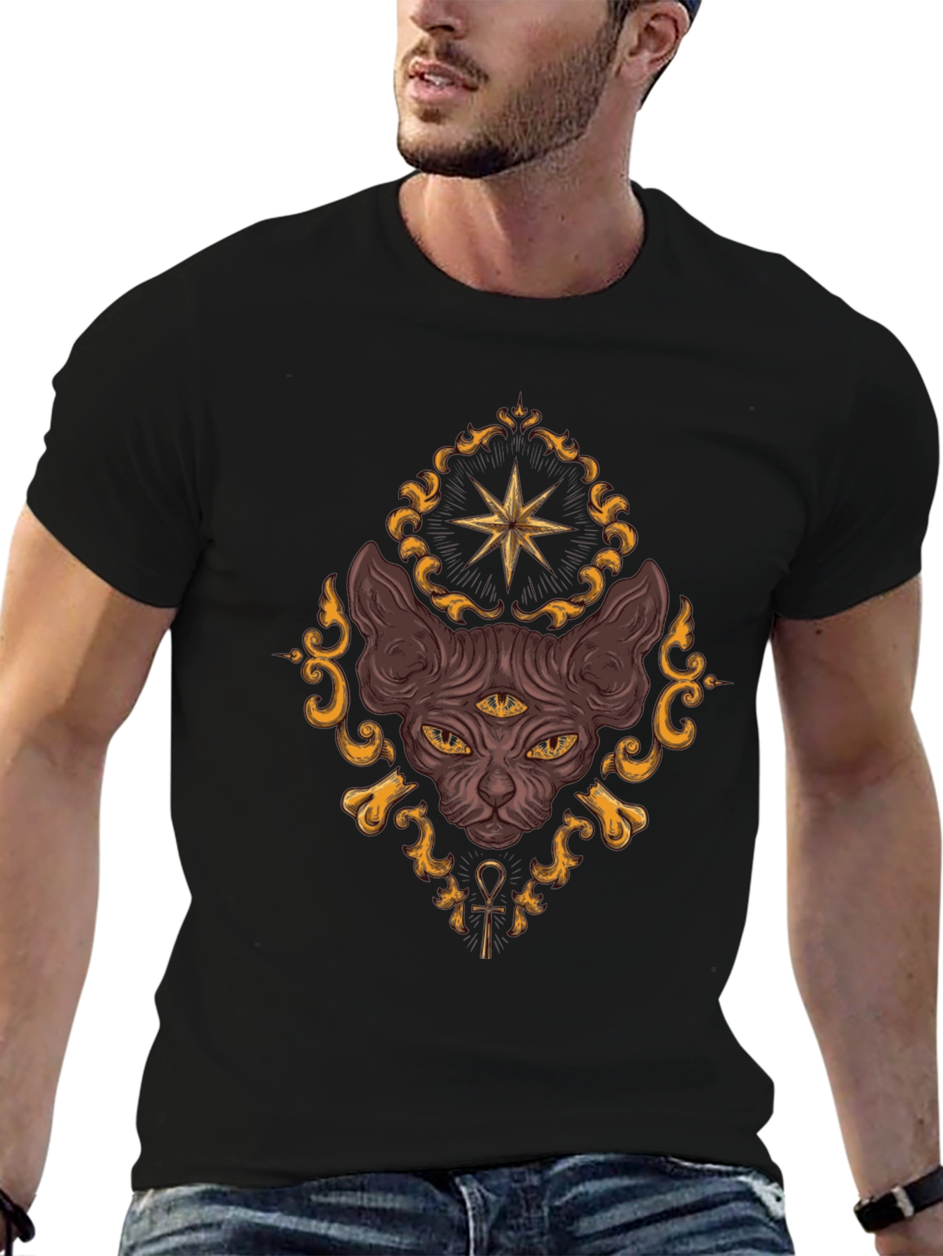 Mystic Cat T-Shirt - Third Eye Design
