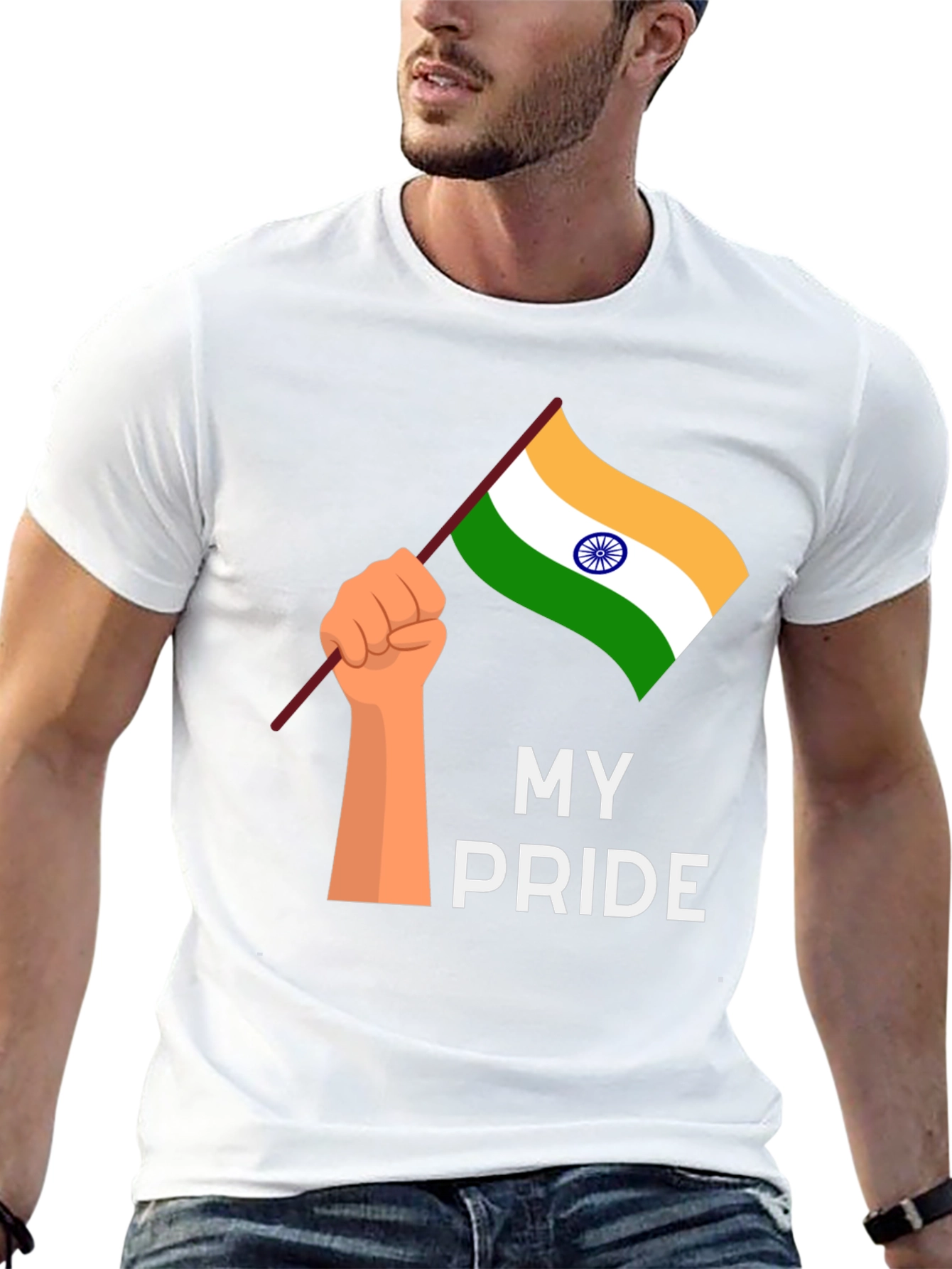 My Pride Graphic Tee - India Flag T-Shirt
