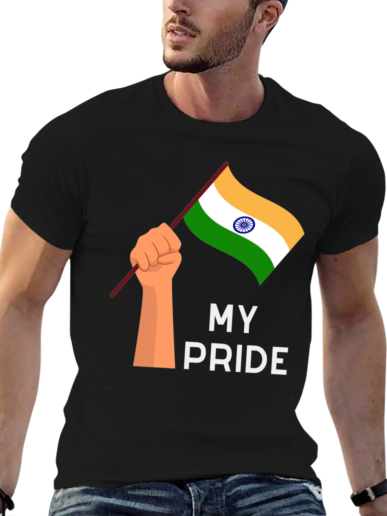 My Pride Graphic Tee - India Flag T-Shirt