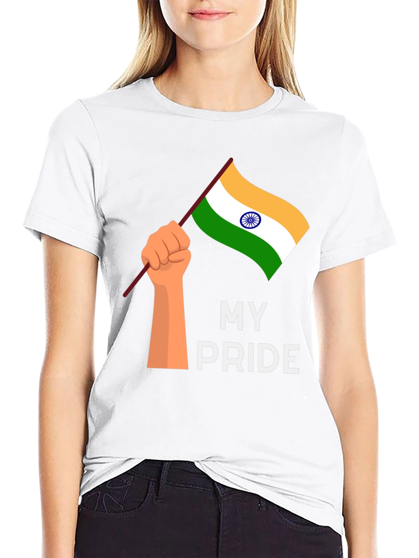 My Pride Graphic Tee - India Flag T-Shirt