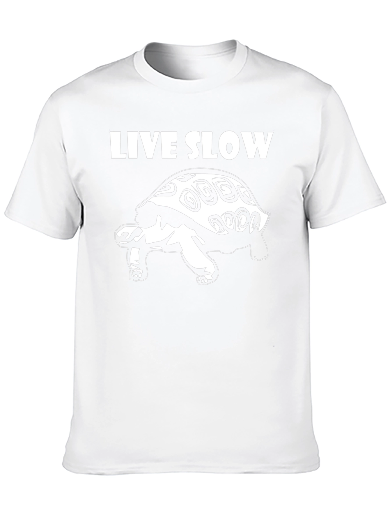 Live Slow Turtle Graphic T-Shirt