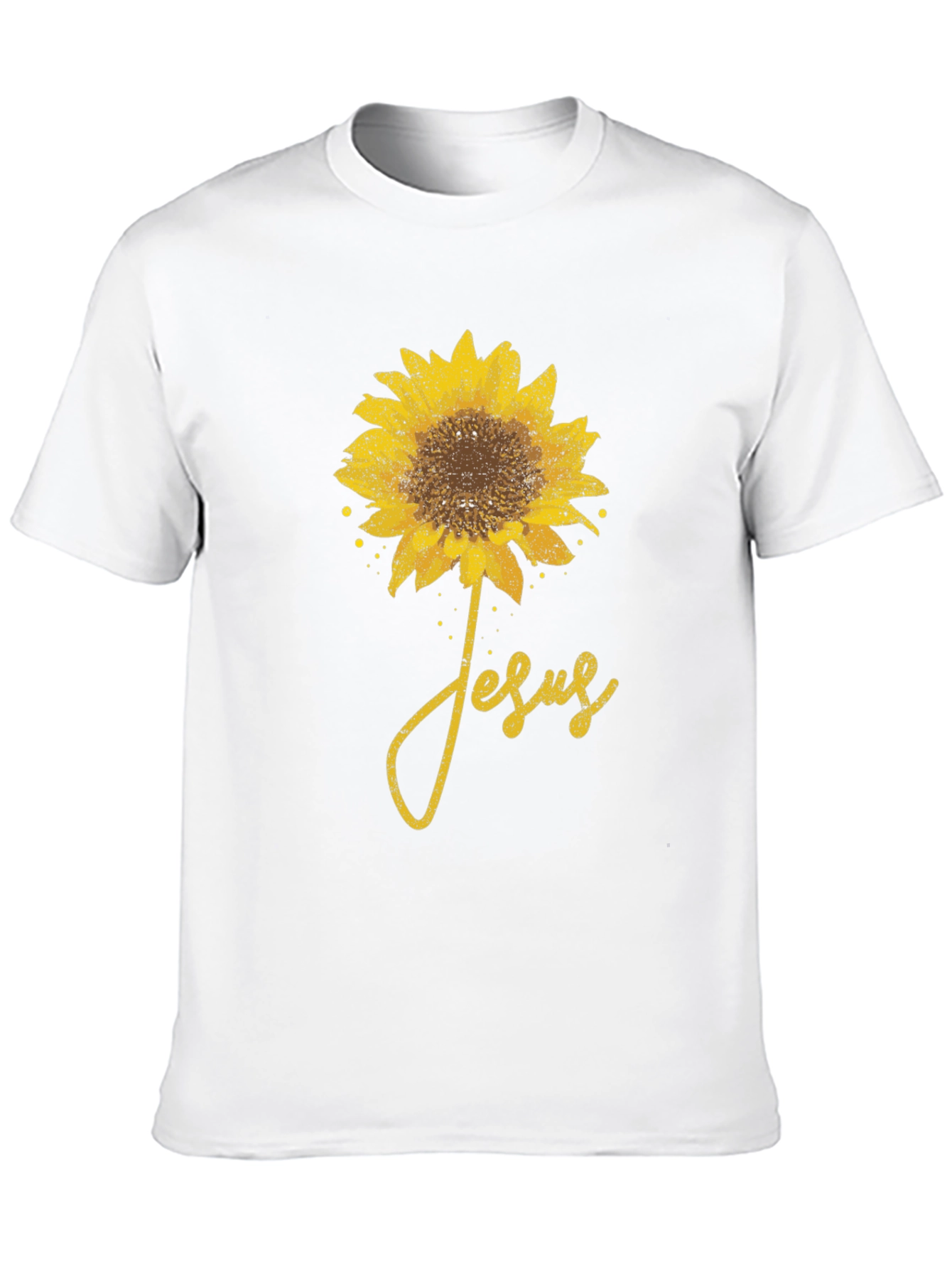 Sunflower Jesus Graphic T-Shirt
