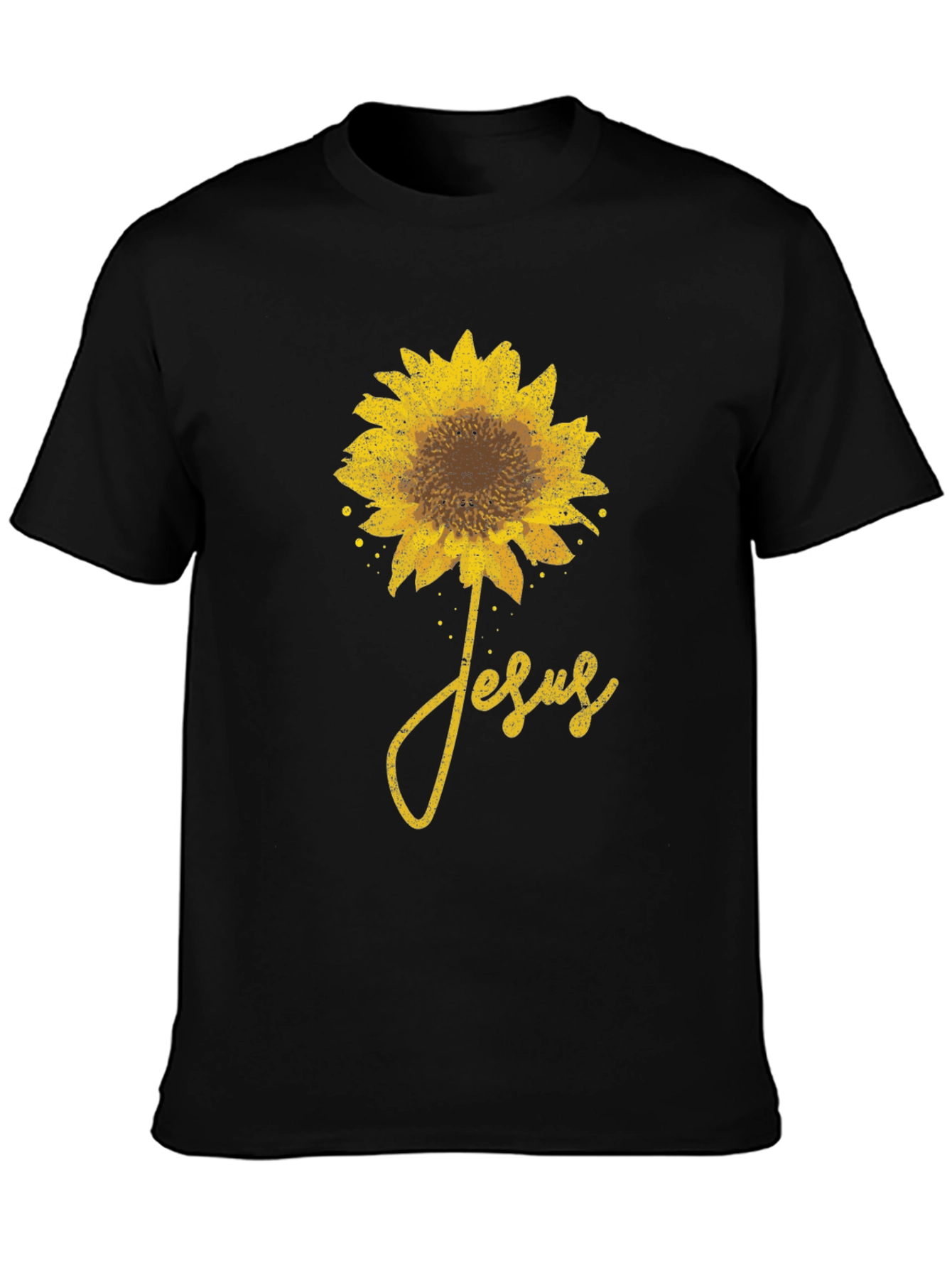 Sunflower Jesus Graphic T-Shirt
