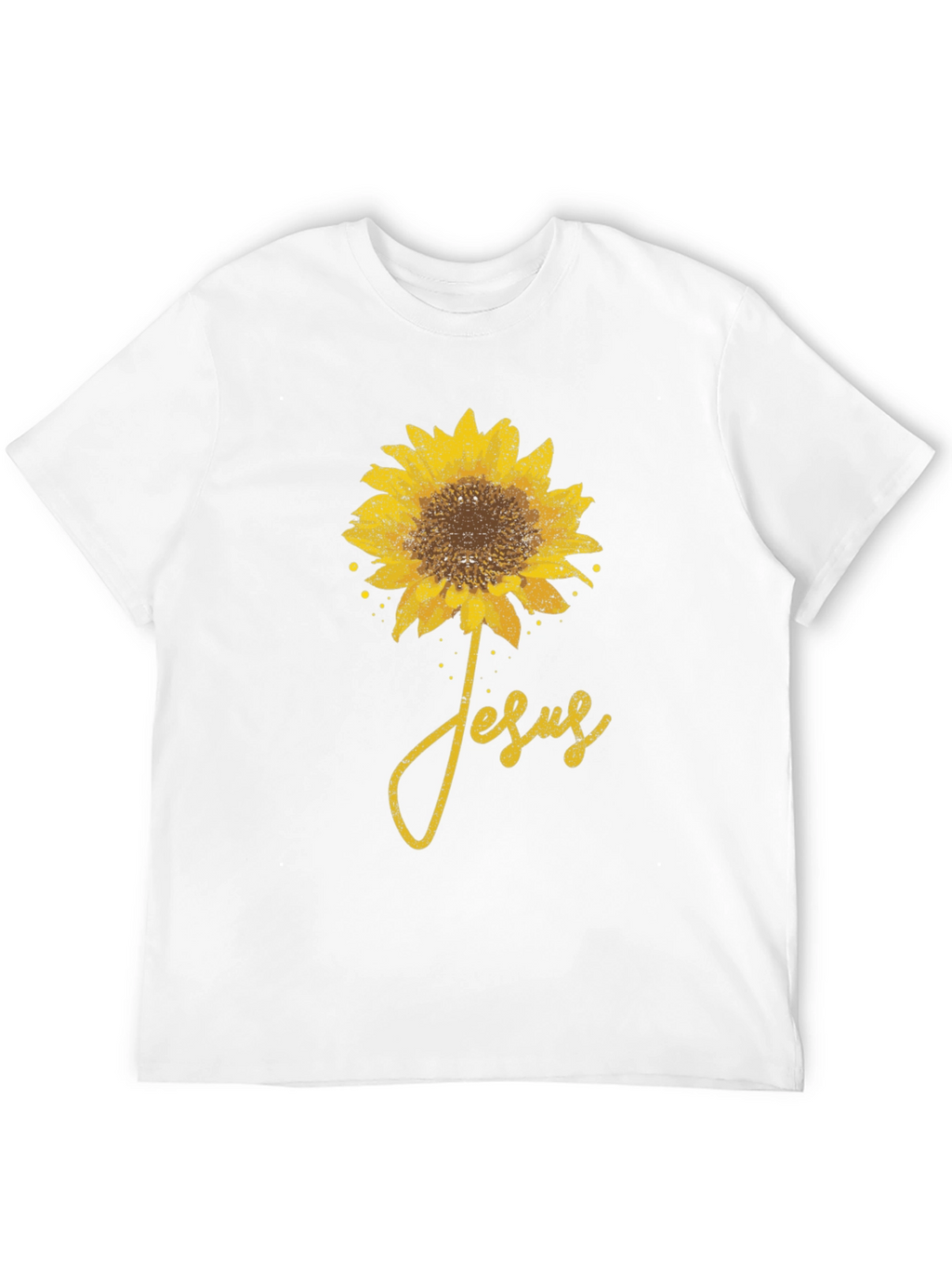 Sunflower Jesus Graphic T-Shirt