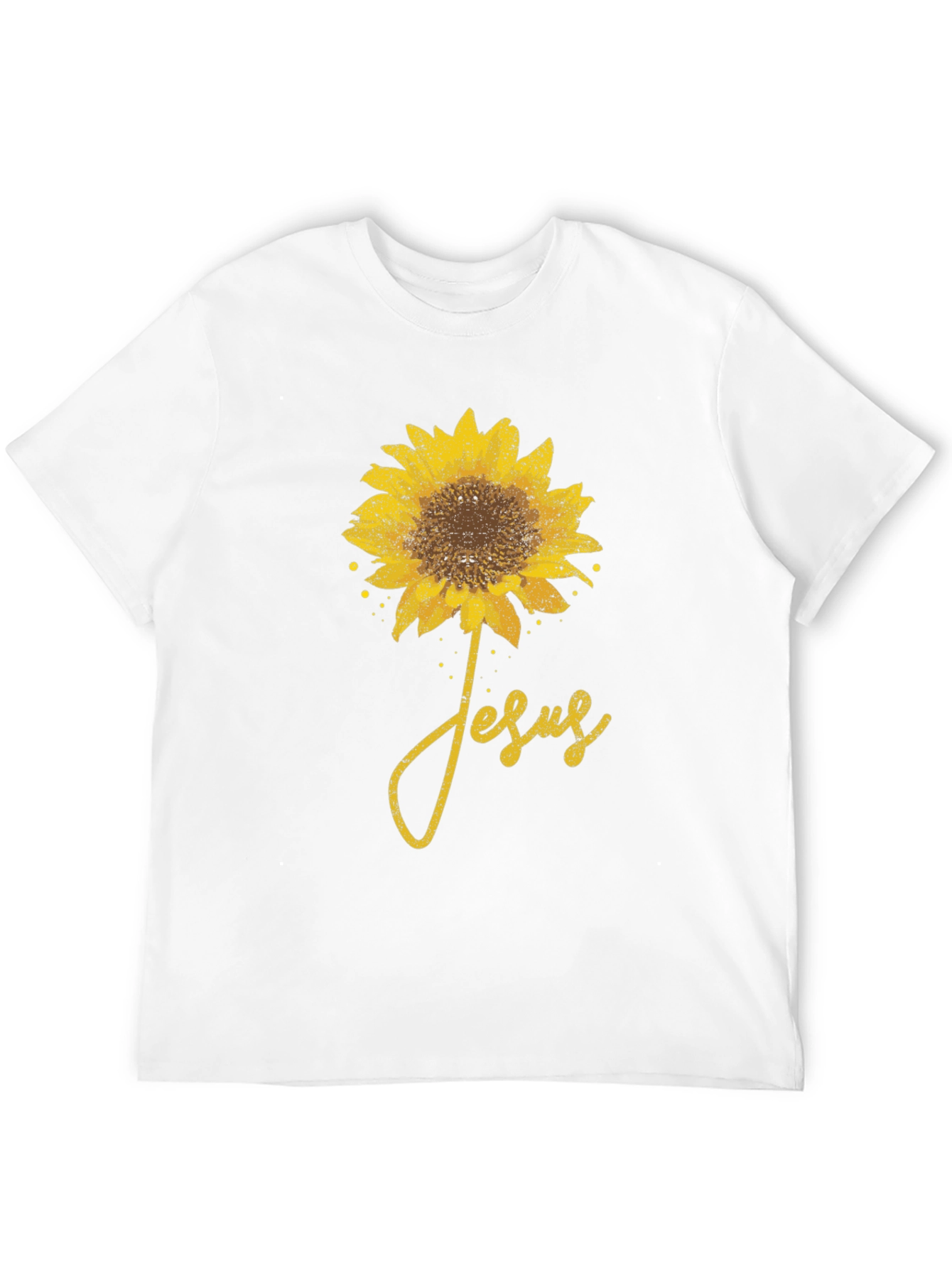 Sunflower Jesus Graphic T-Shirt