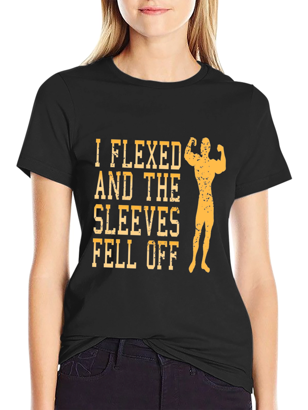 I Flexed Sleeves Fell Off Graphic T-Shirt