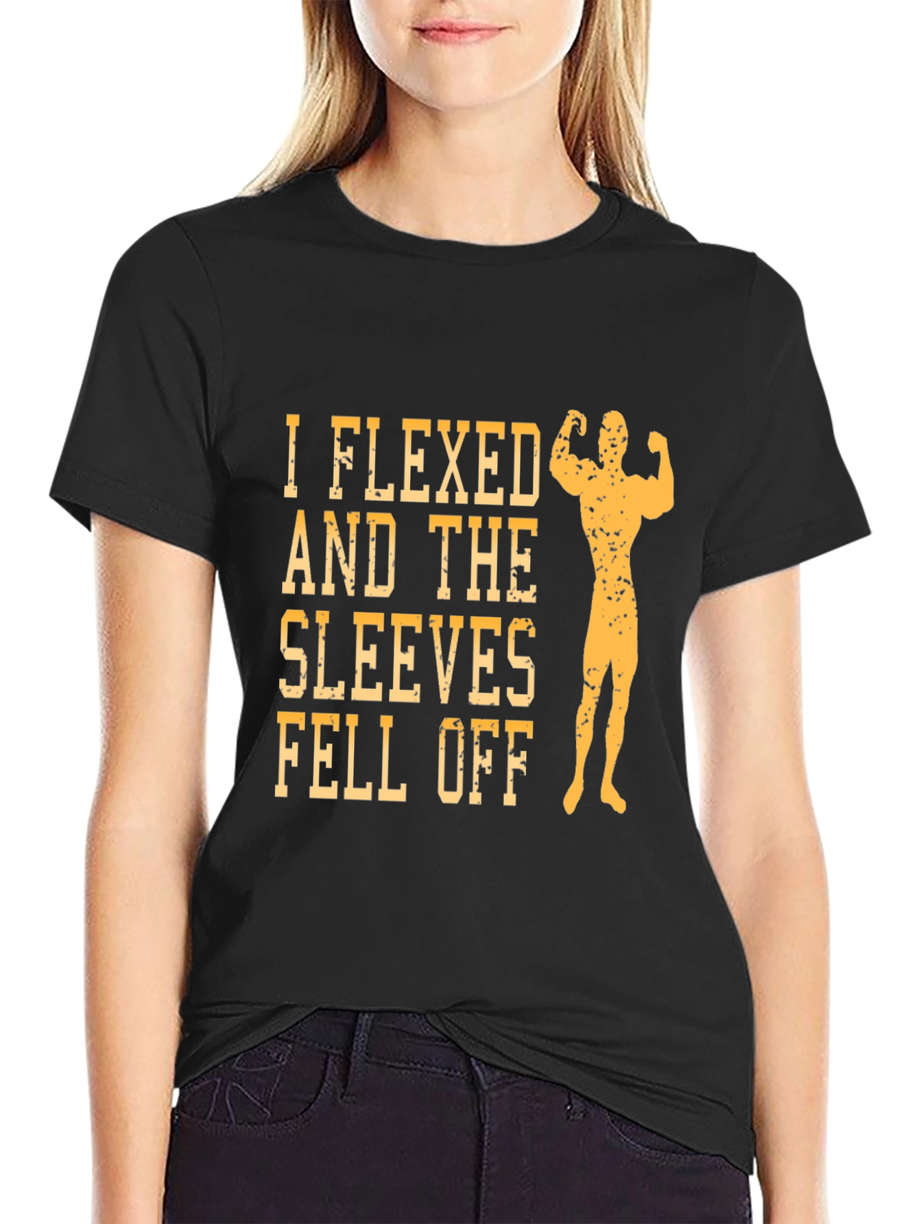 I Flexed Sleeves Fell Off Graphic T-Shirt