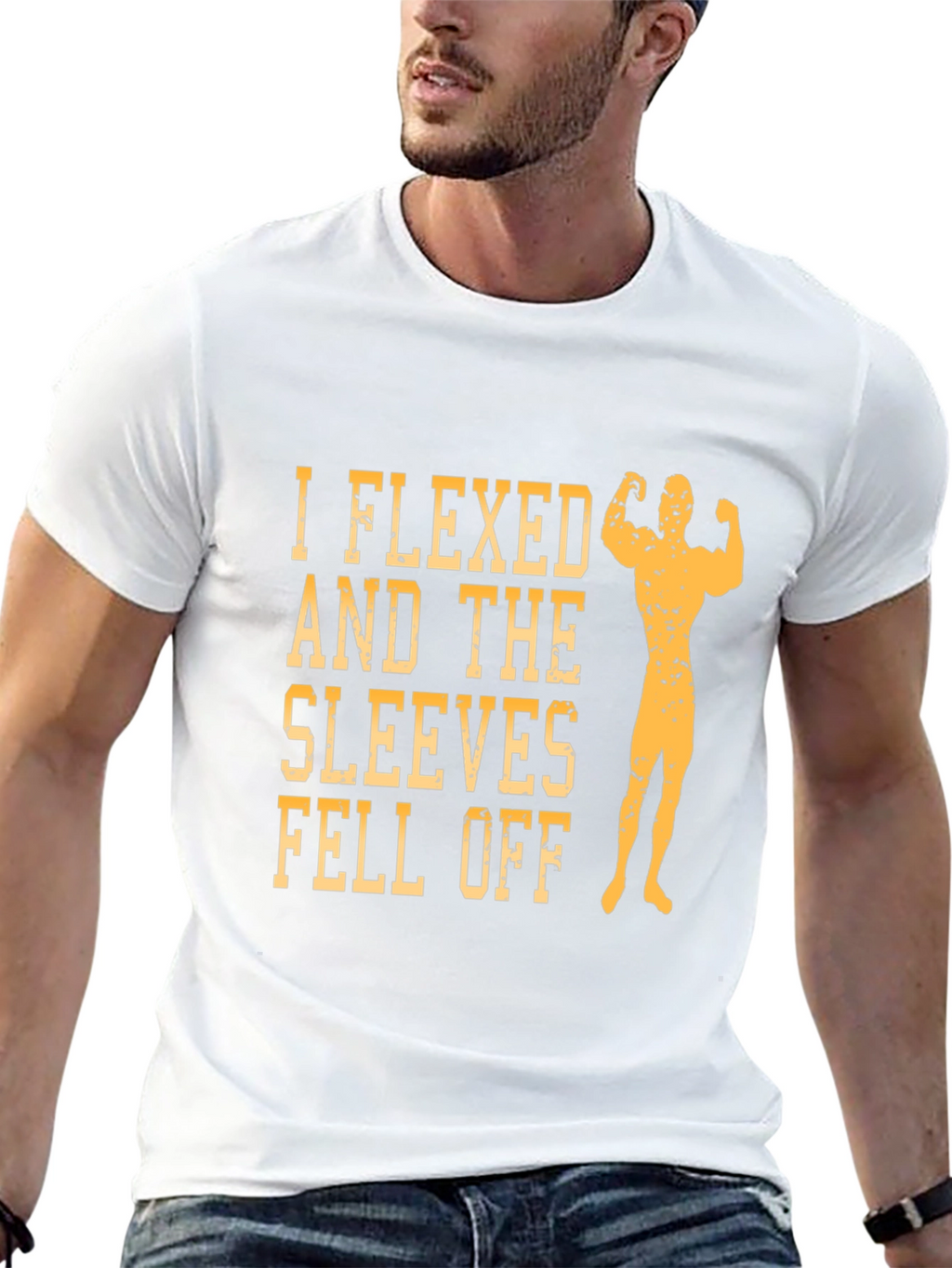 I Flexed Sleeves Fell Off Graphic T-Shirt