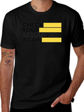 Check Your Assumption Again Black T-Shirt