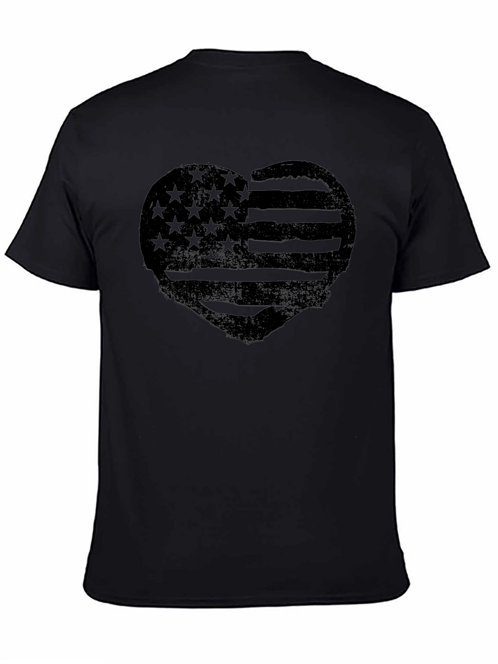 American Flag Heart T-Shirt - Patriotic Tee