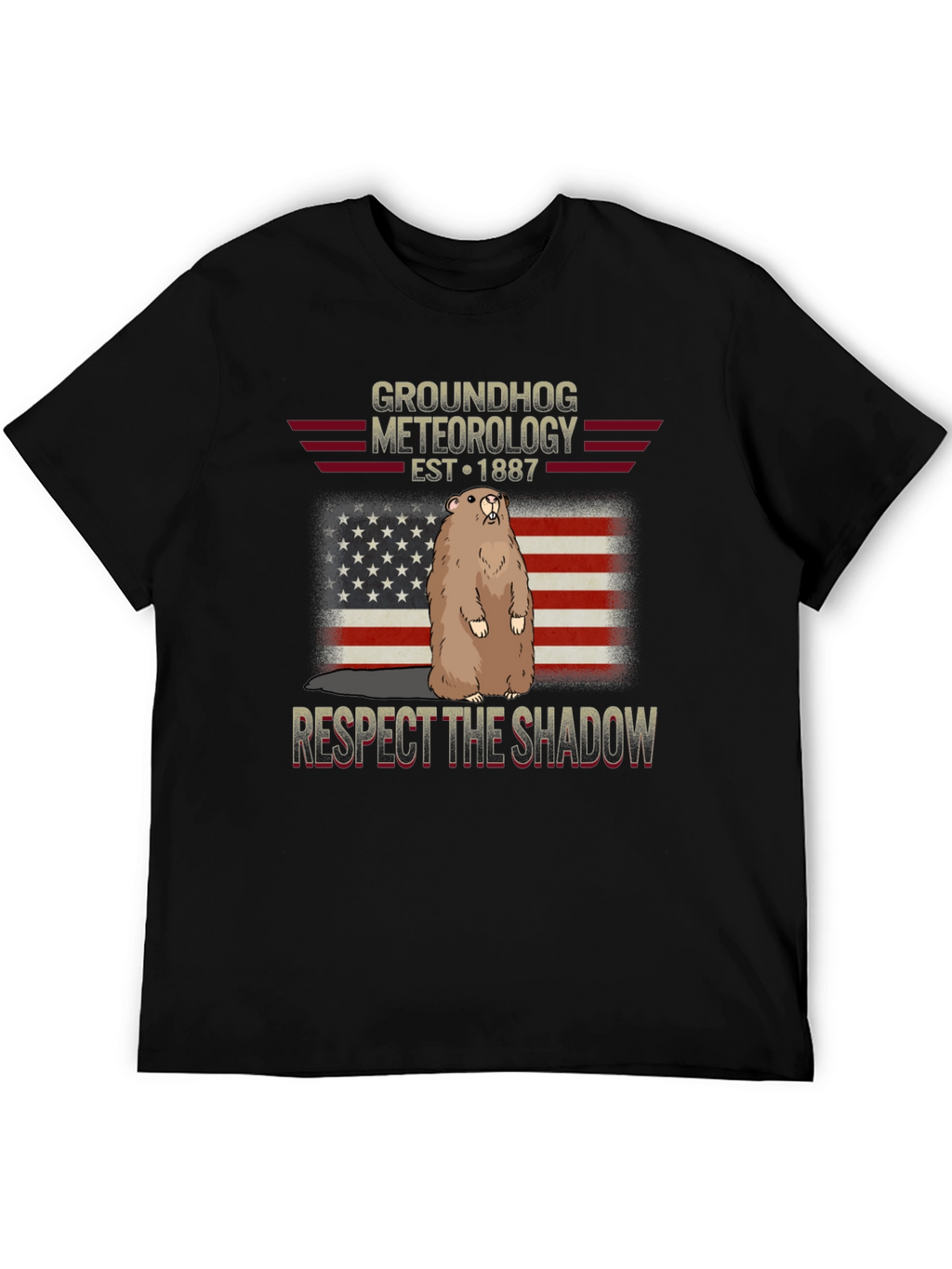 Groundhog Meteorology T-Shirt - Respect The Shadow