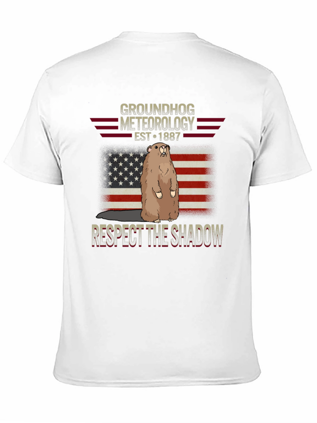 Groundhog Meteorology T-Shirt - Respect The Shadow
