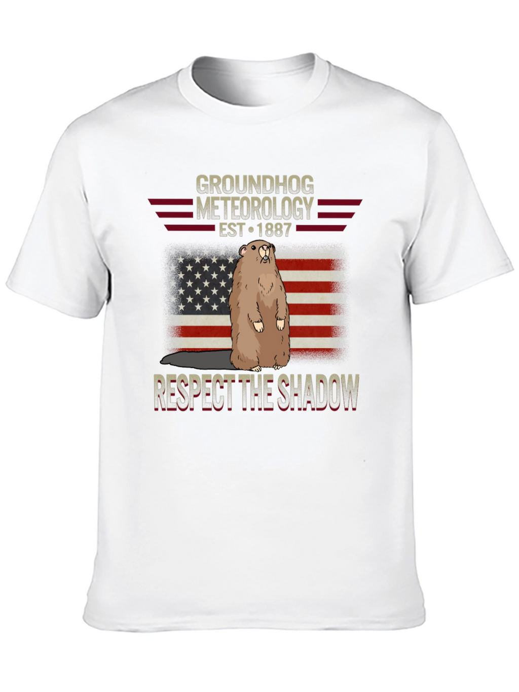 Groundhog Meteorology T-Shirt - Respect The Shadow