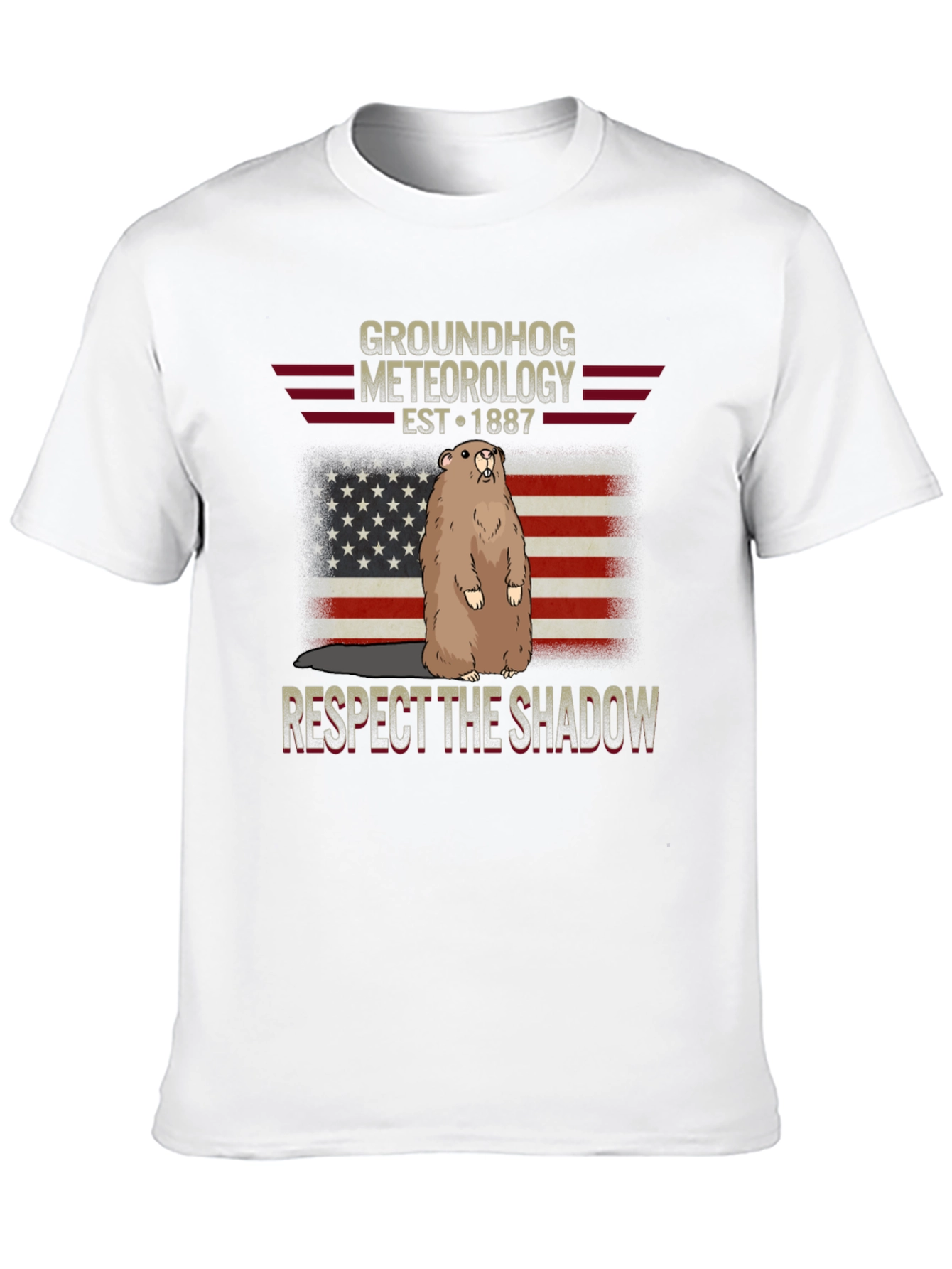 Groundhog Meteorology T-Shirt - Respect The Shadow