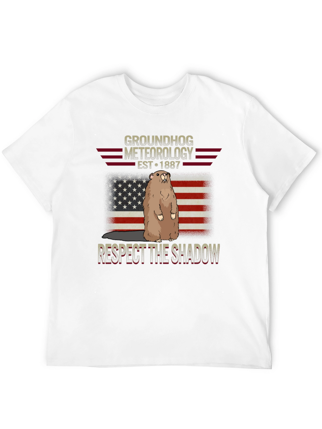 Groundhog Meteorology T-Shirt - Respect The Shadow