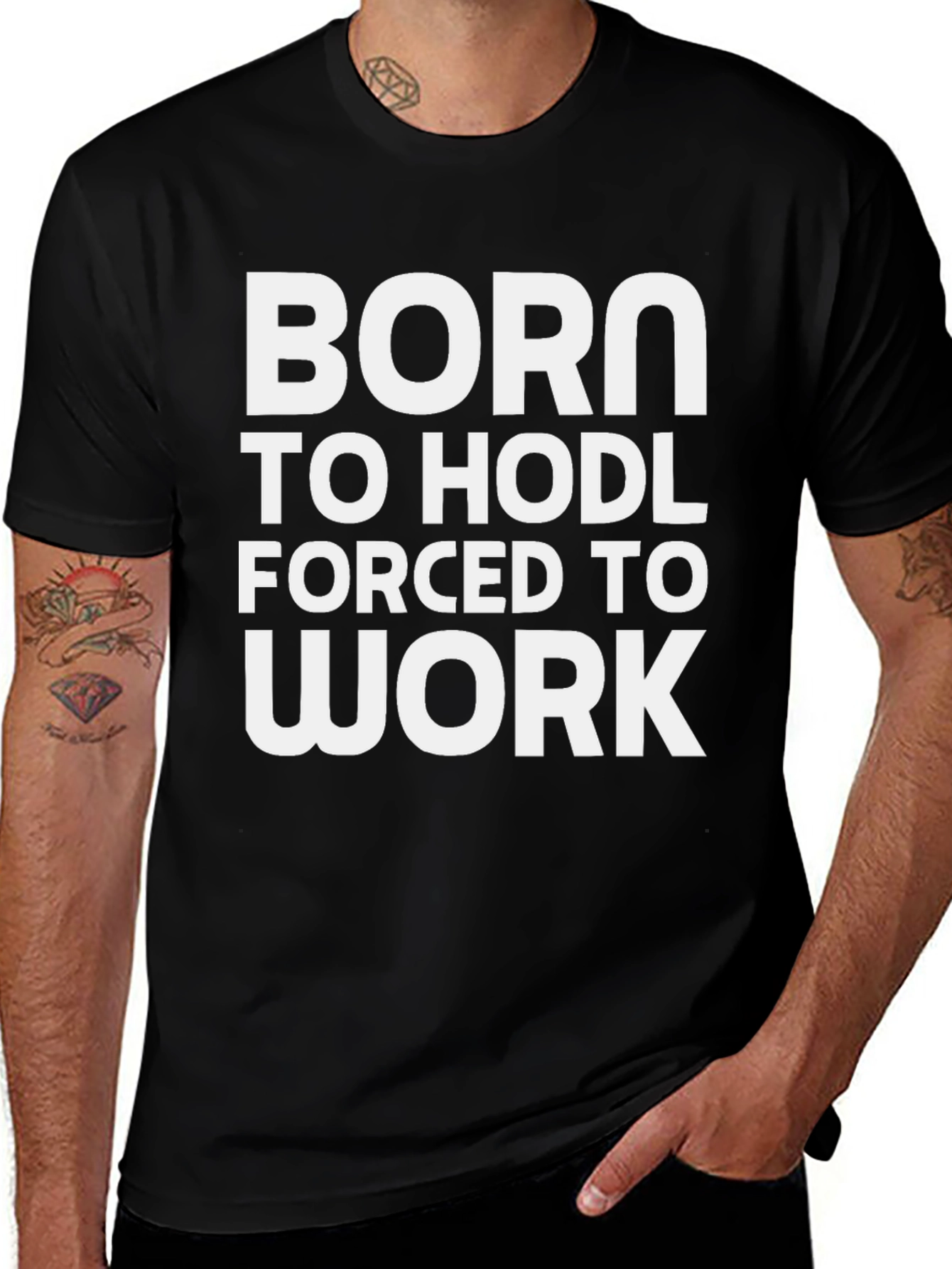 Born to HODL T-Shirt Crypto Bitcoin