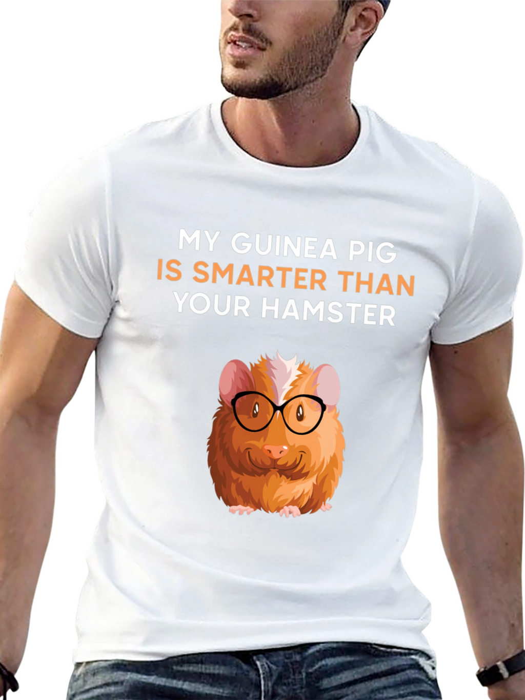 Guinea Pig Smarter Than Hamster Graphic Tee