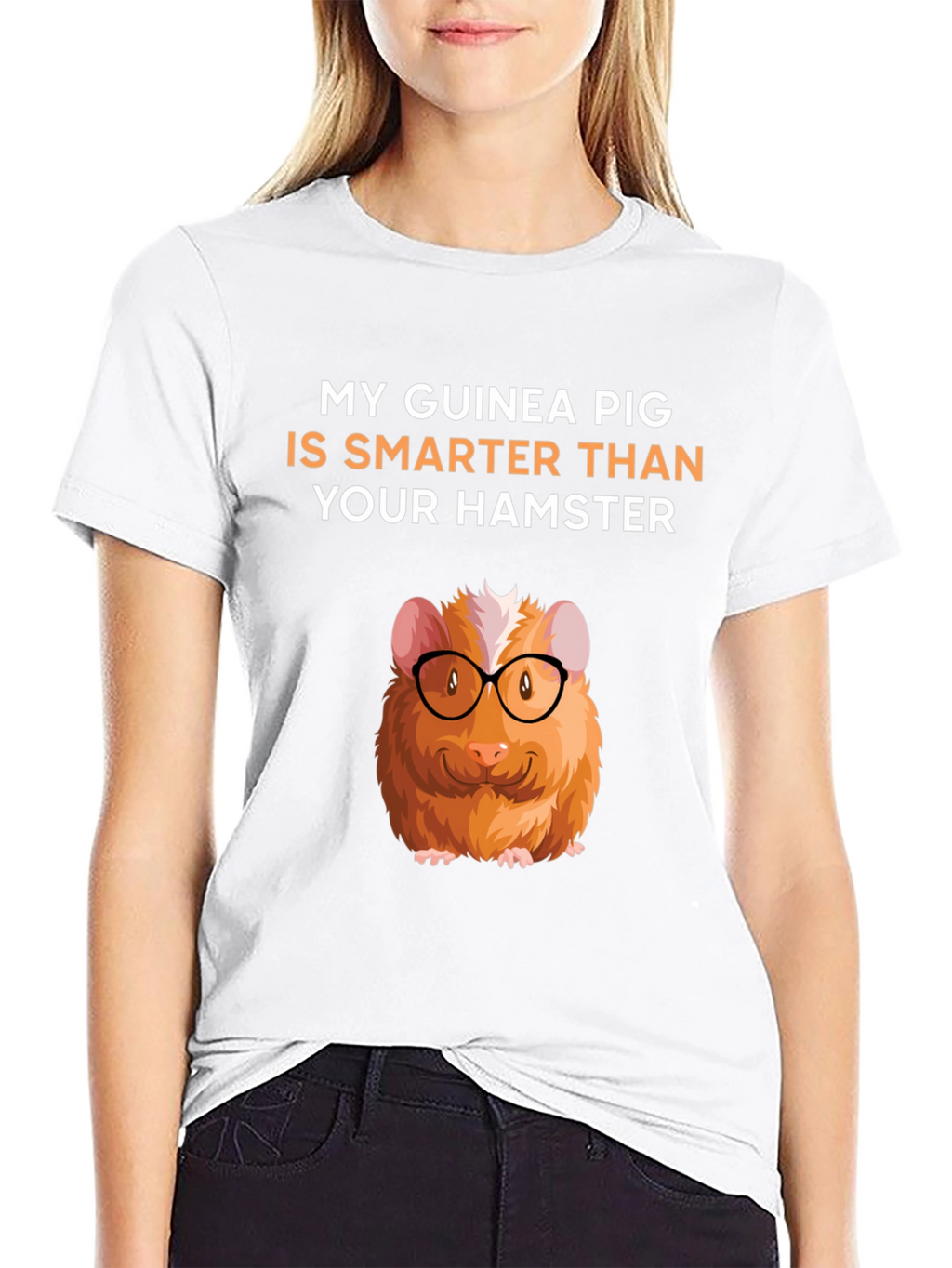 Guinea Pig Smarter Than Hamster Graphic Tee