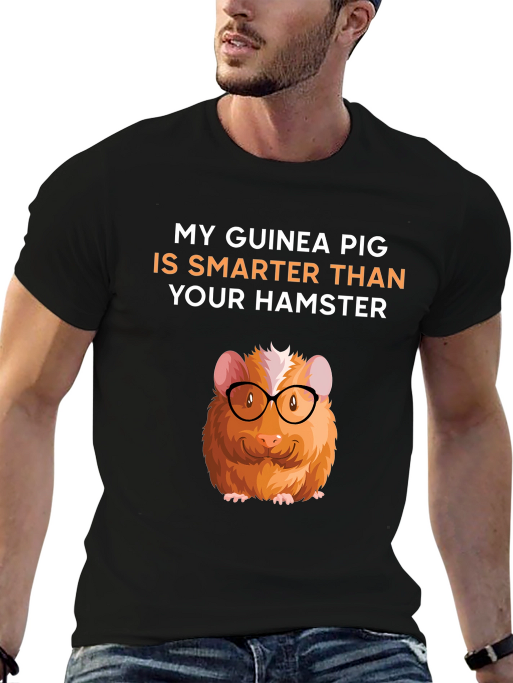 Guinea Pig Smarter Than Hamster Graphic Tee