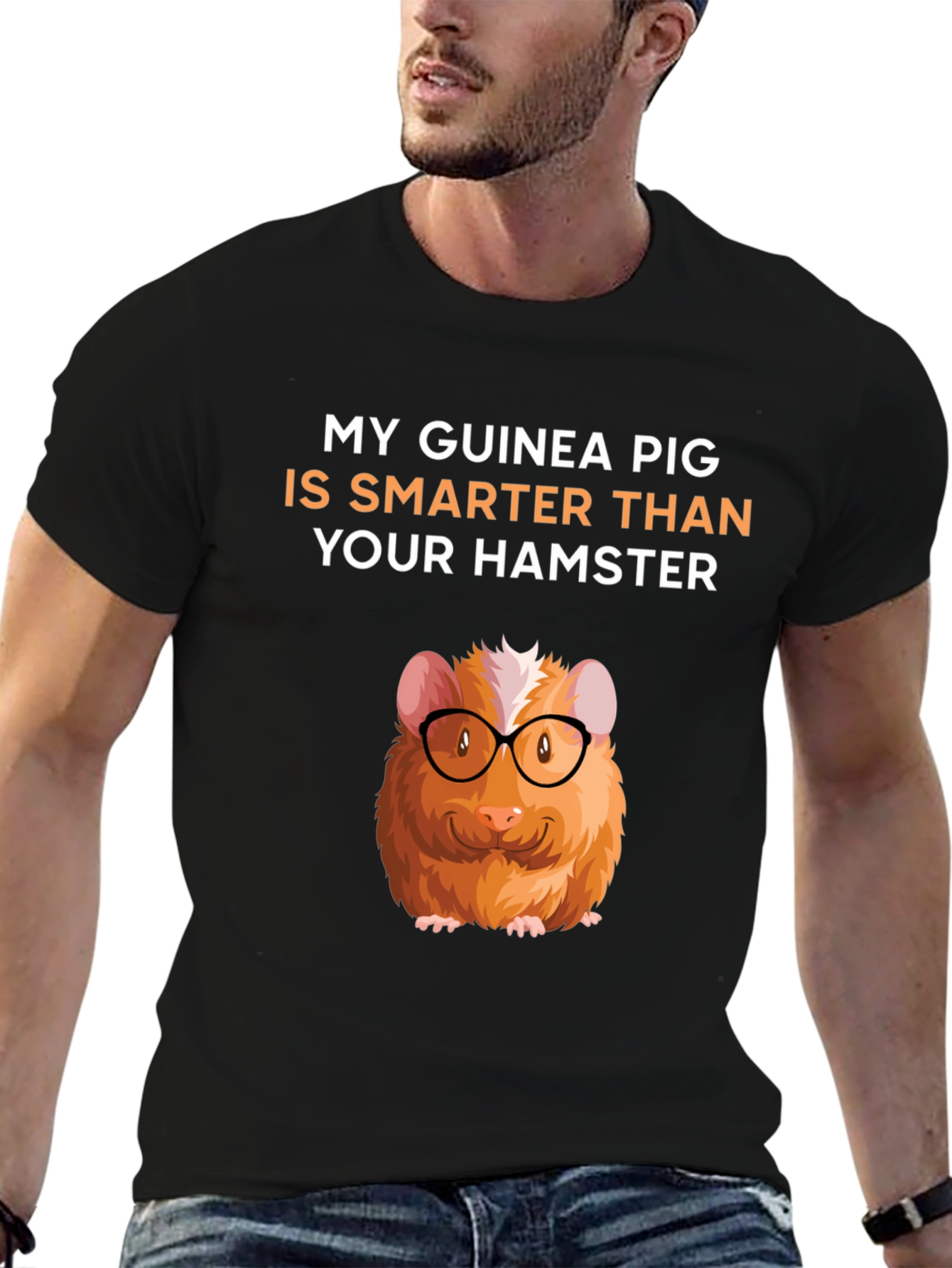 Guinea Pig Smarter Than Hamster Graphic Tee