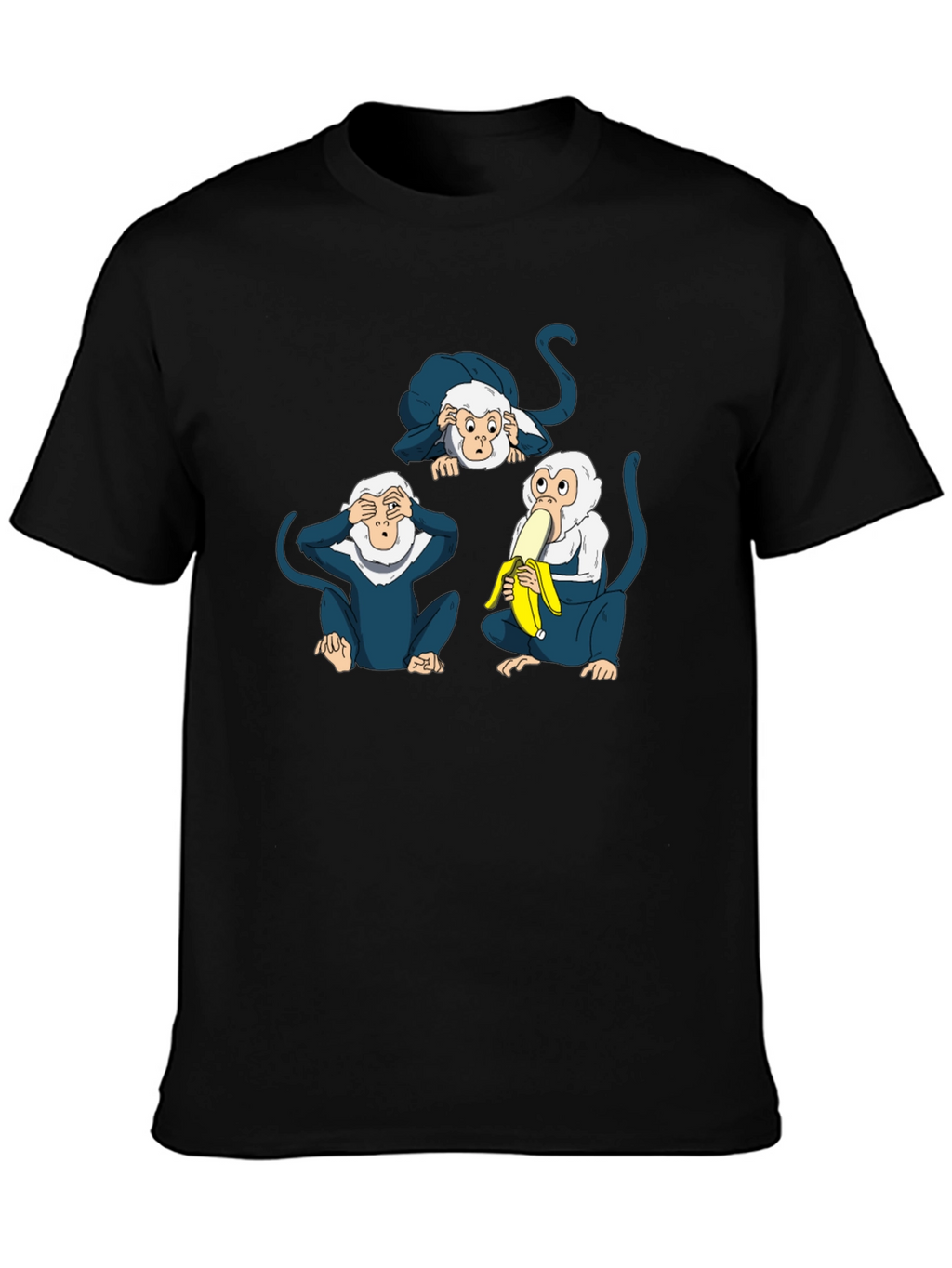 Novelty Monkey See Hear Speak T-Shirt