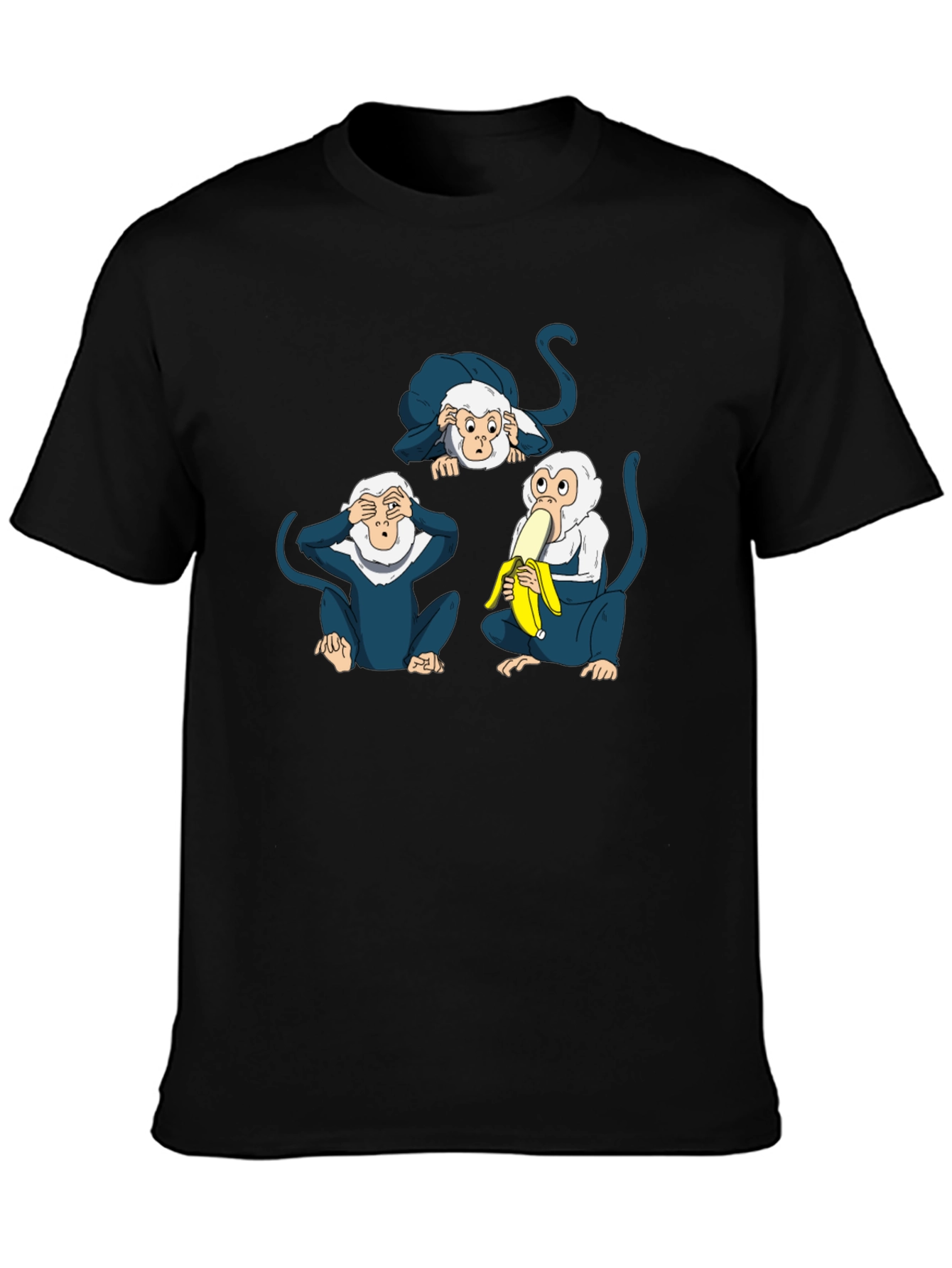 Novelty Monkey See Hear Speak T-Shirt