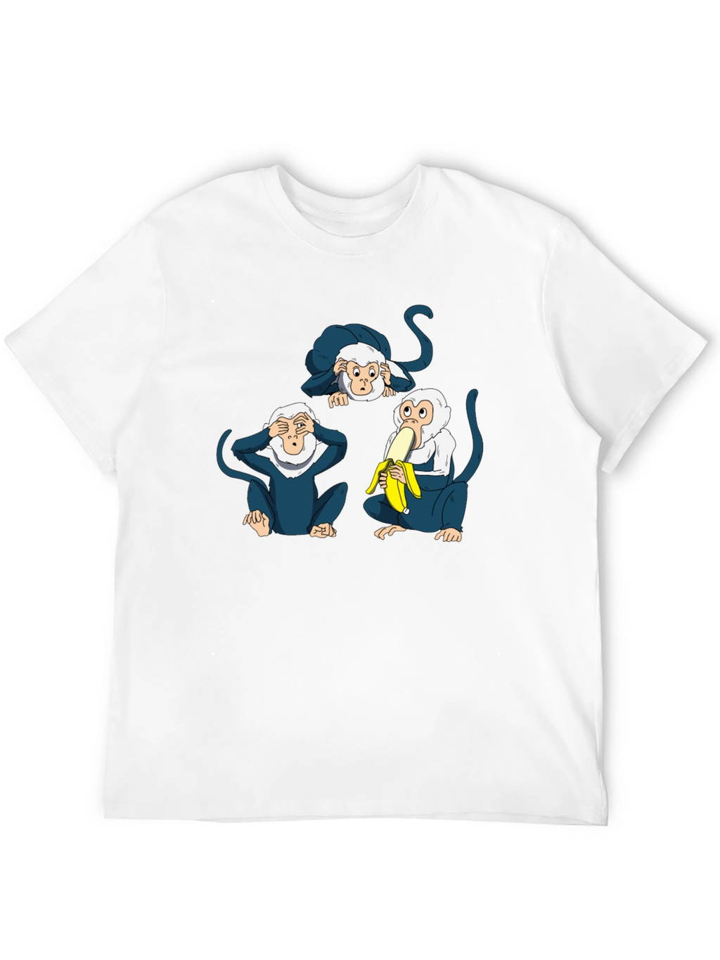 Novelty Monkey See Hear Speak T-Shirt