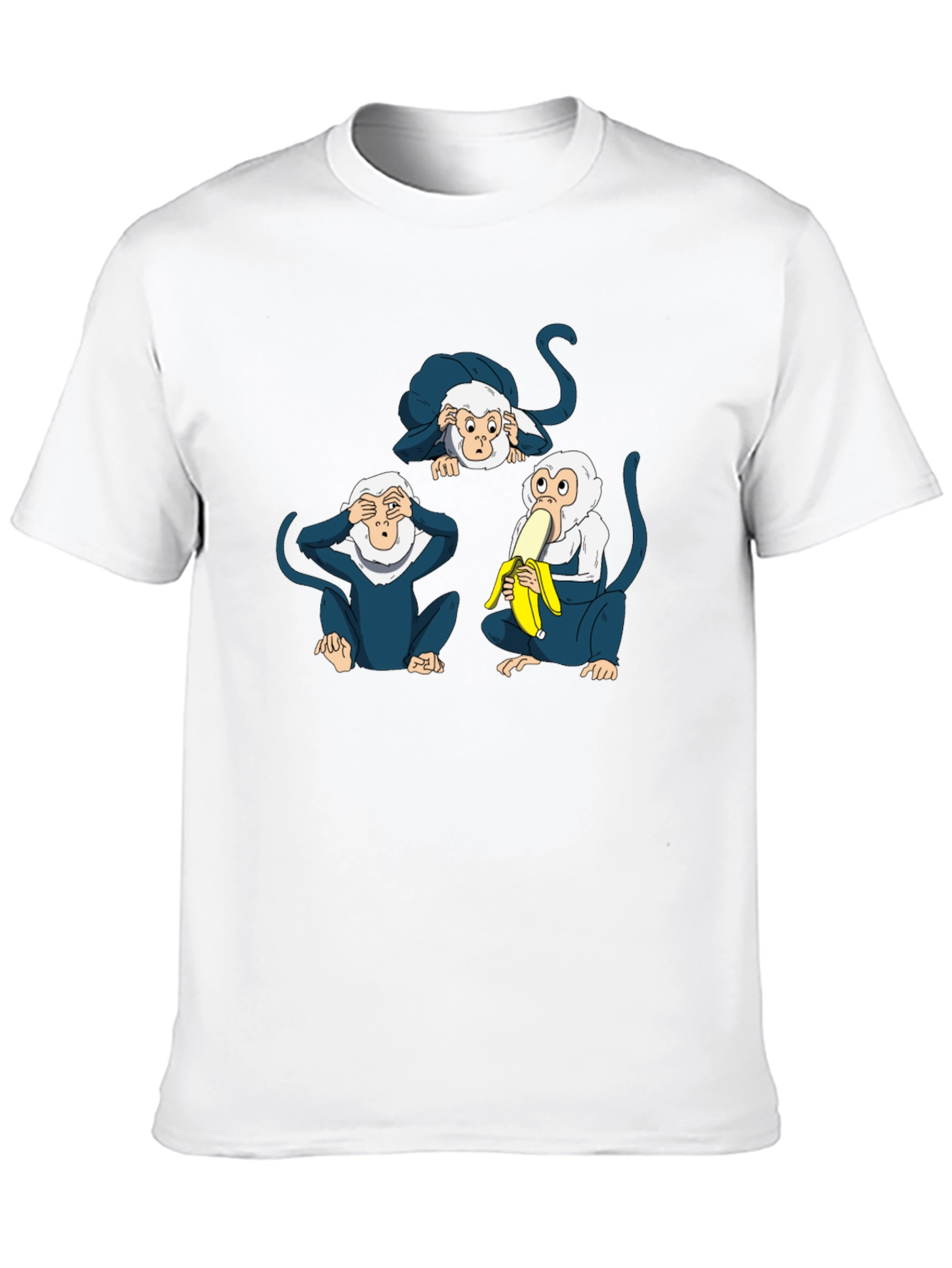 Novelty Monkey See Hear Speak T-Shirt