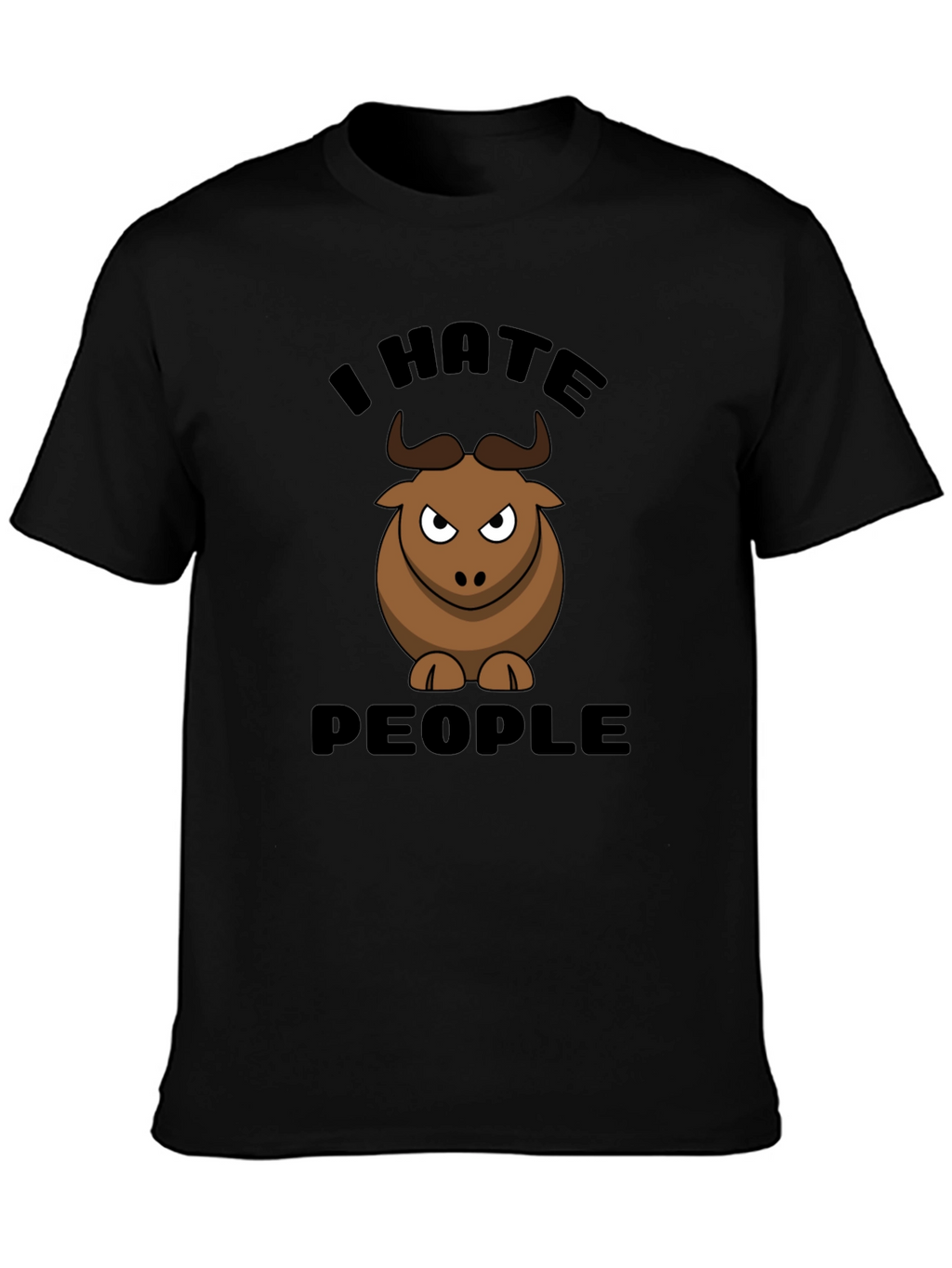 I Hate People Bull Graphic Tee