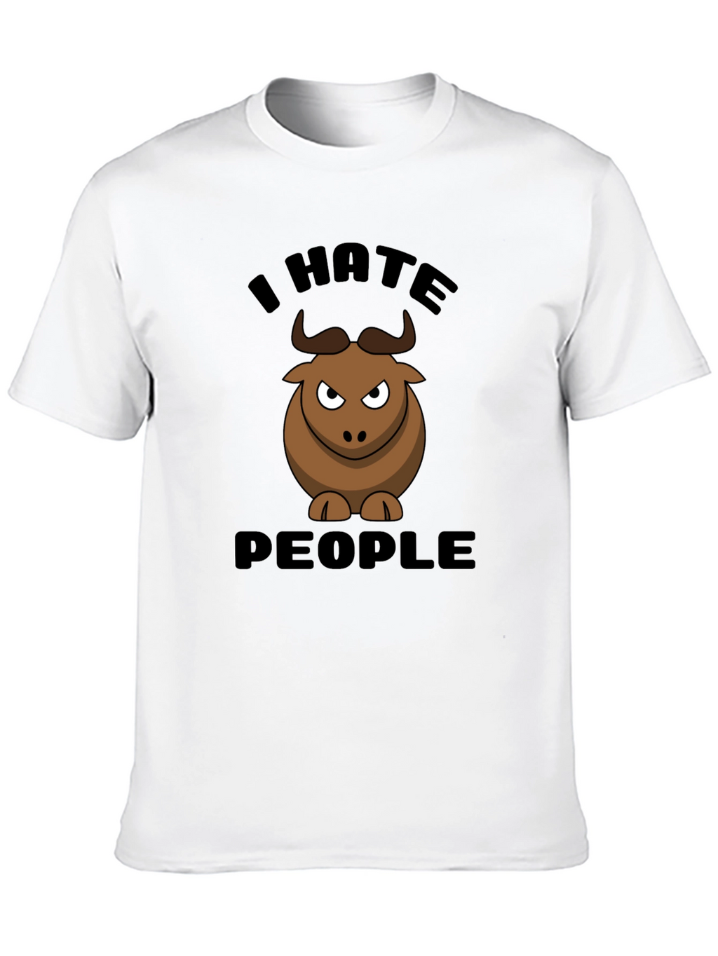 I Hate People Bull Graphic Tee