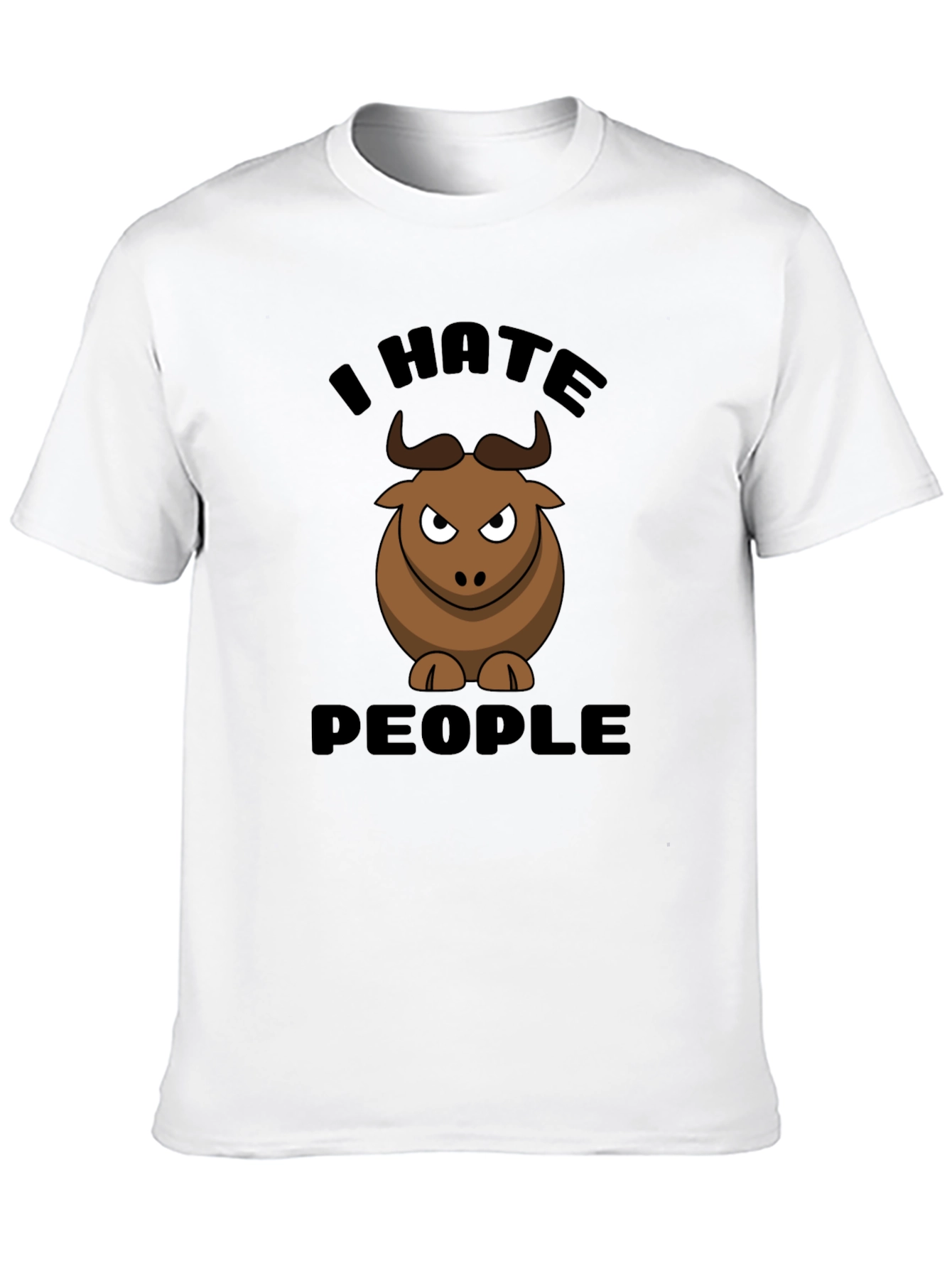 I Hate People Bull Graphic Tee