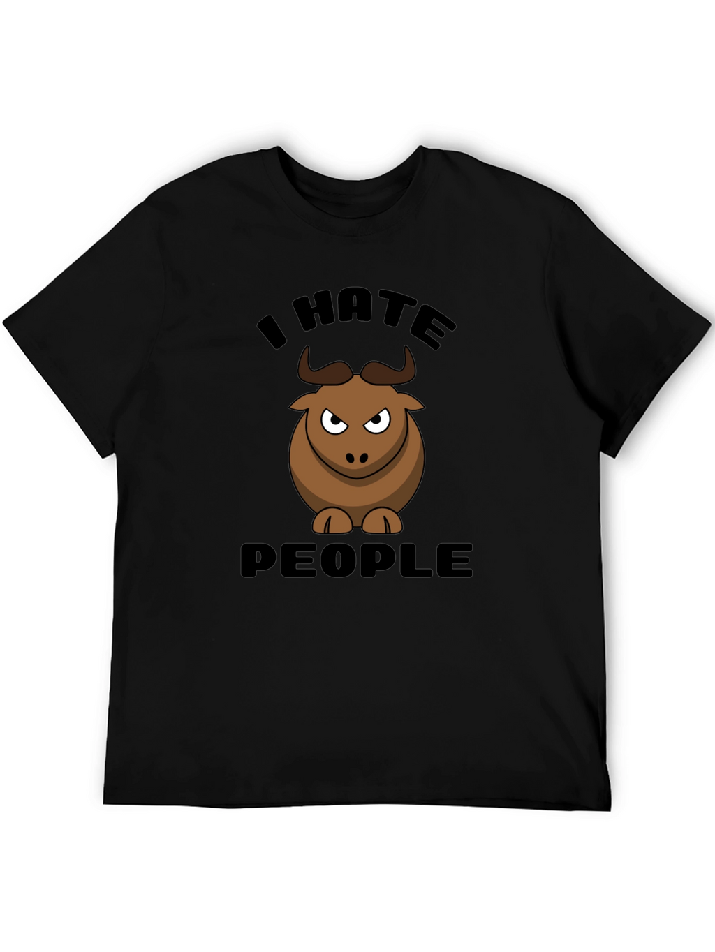 I Hate People Bull Graphic Tee