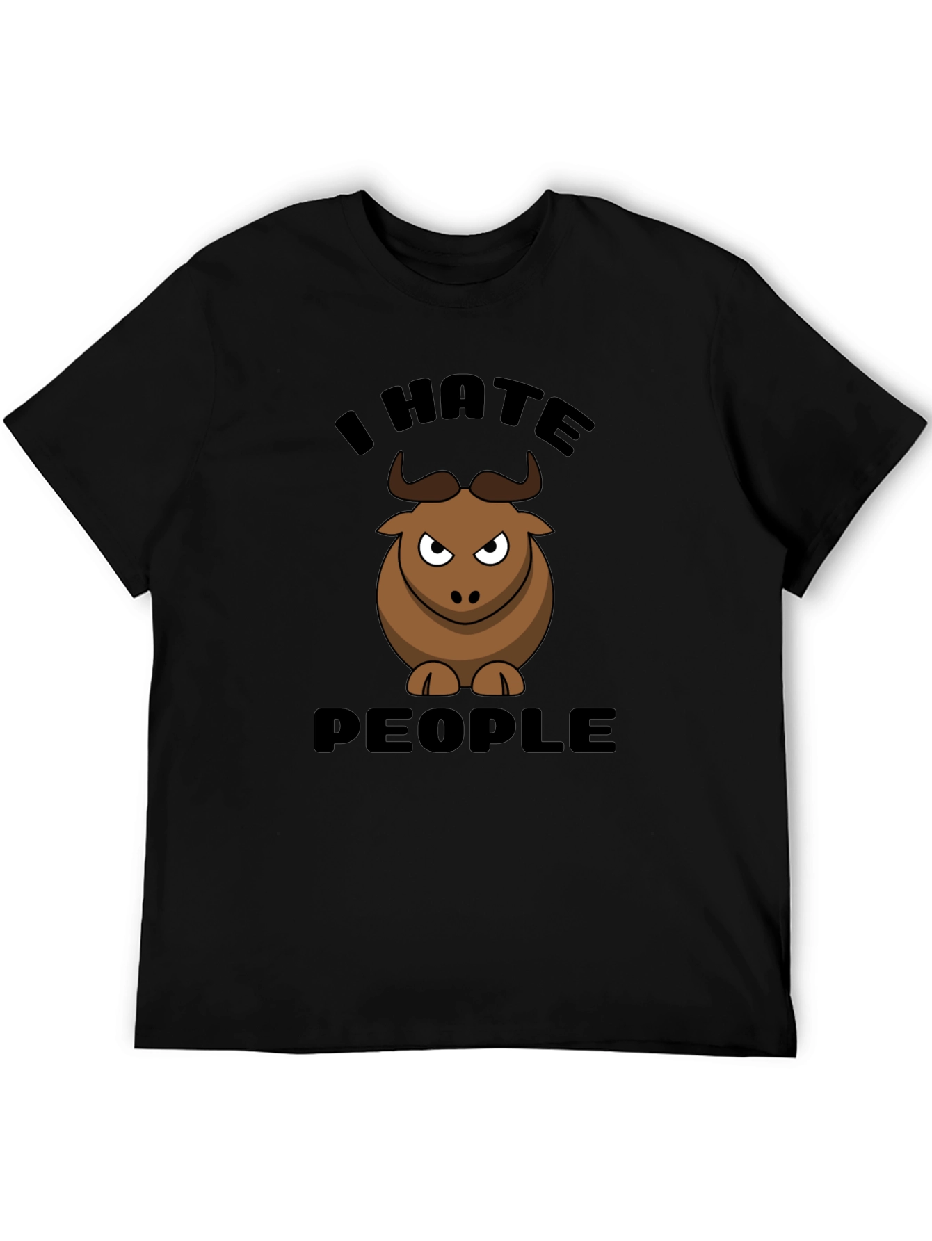I Hate People Bull Graphic Tee