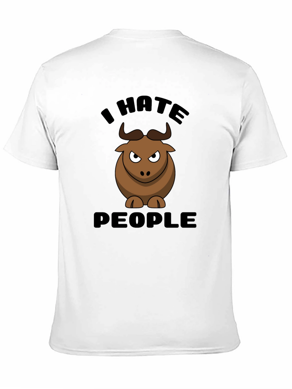 I Hate People Bull Graphic Tee