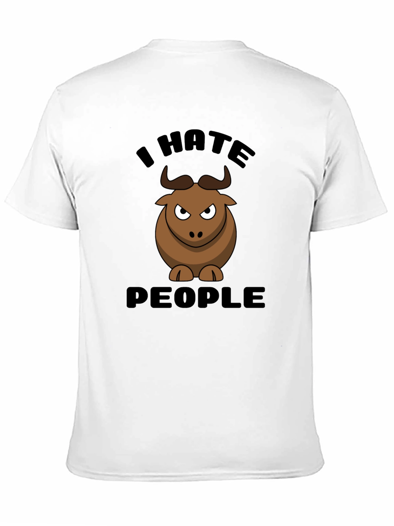 I Hate People Bull Graphic Tee
