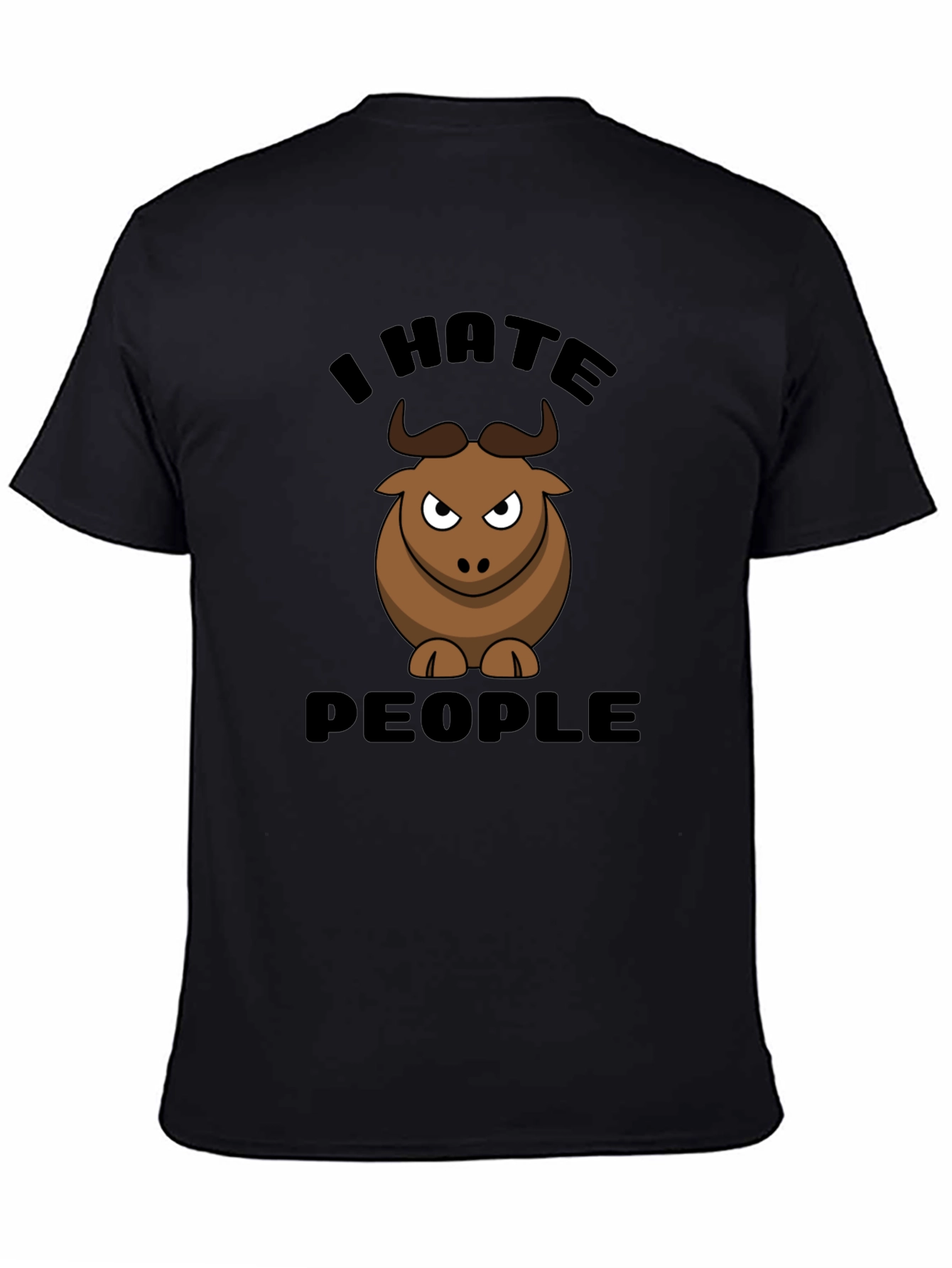 I Hate People Bull Graphic Tee