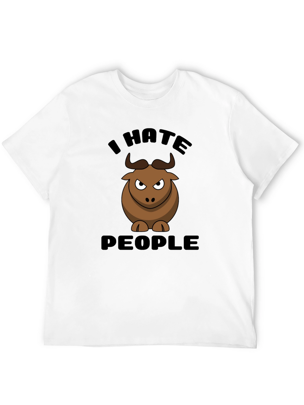 I Hate People Bull Graphic Tee