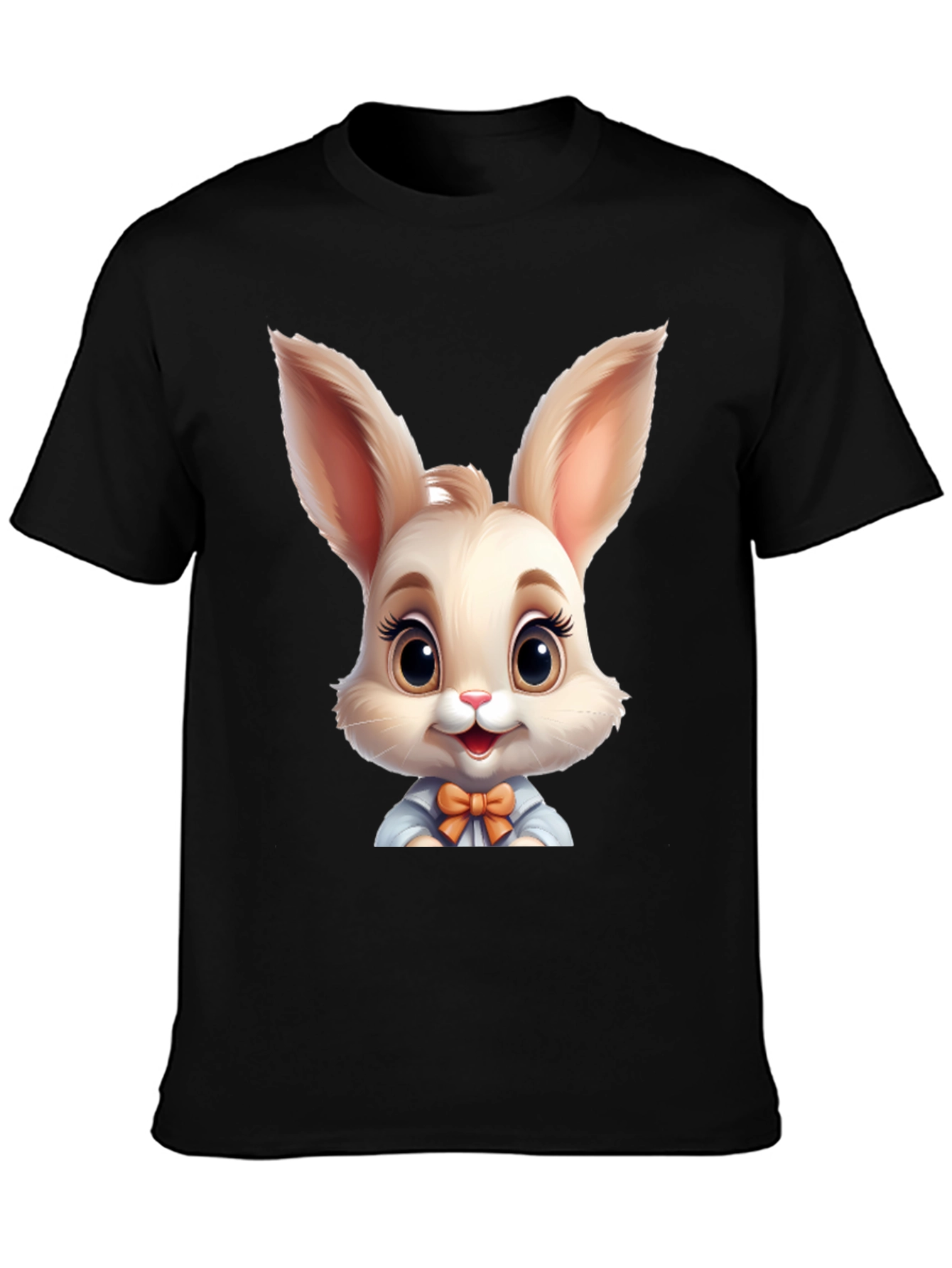 Cute Cartoon Easter Bunny Graphic T-Shirt