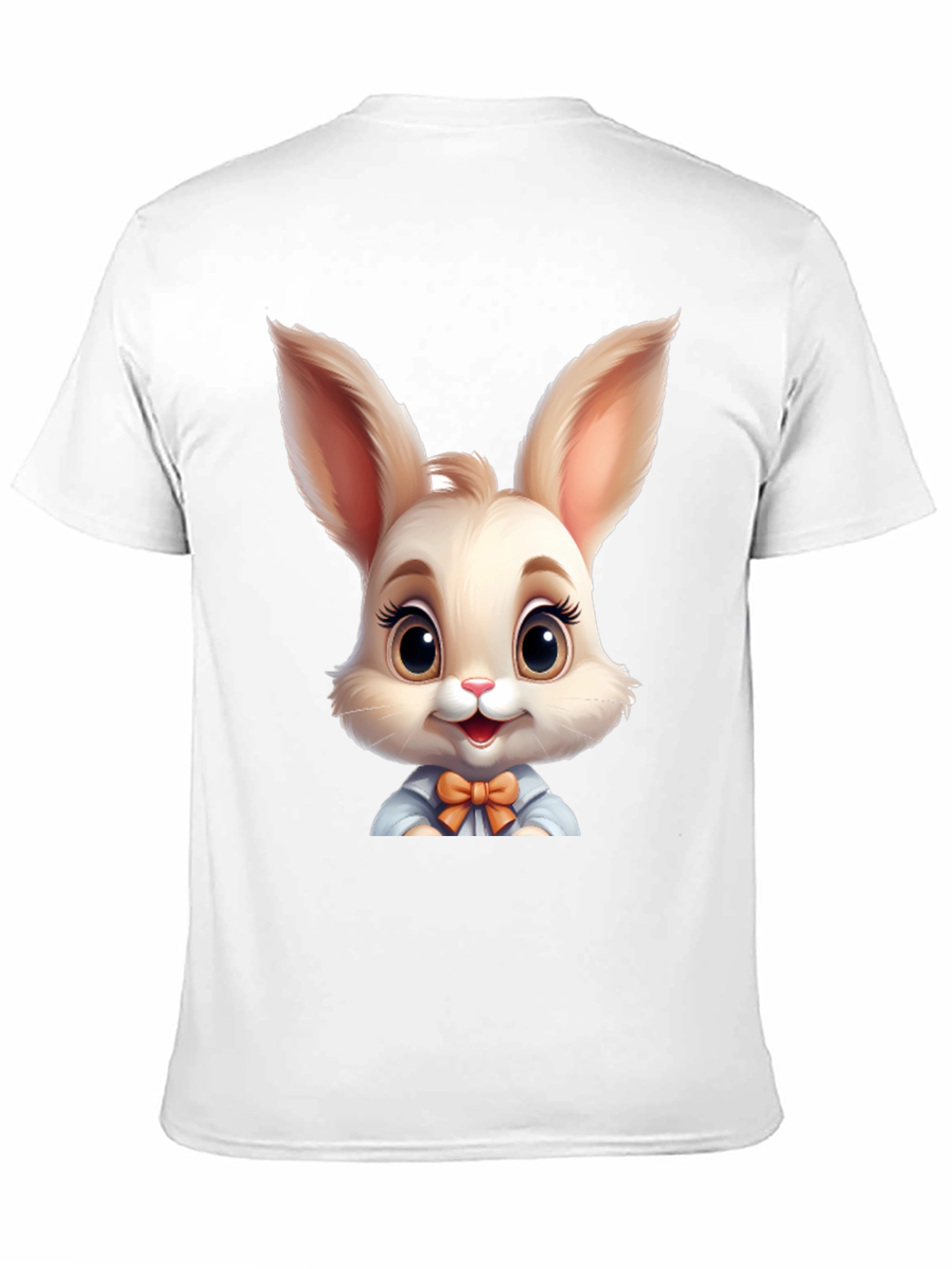 Cute Cartoon Easter Bunny Graphic T-Shirt