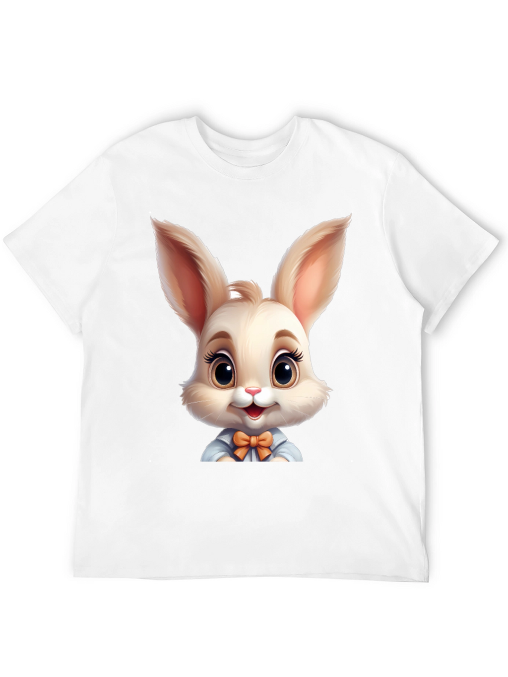 Cute Cartoon Easter Bunny Graphic T-Shirt