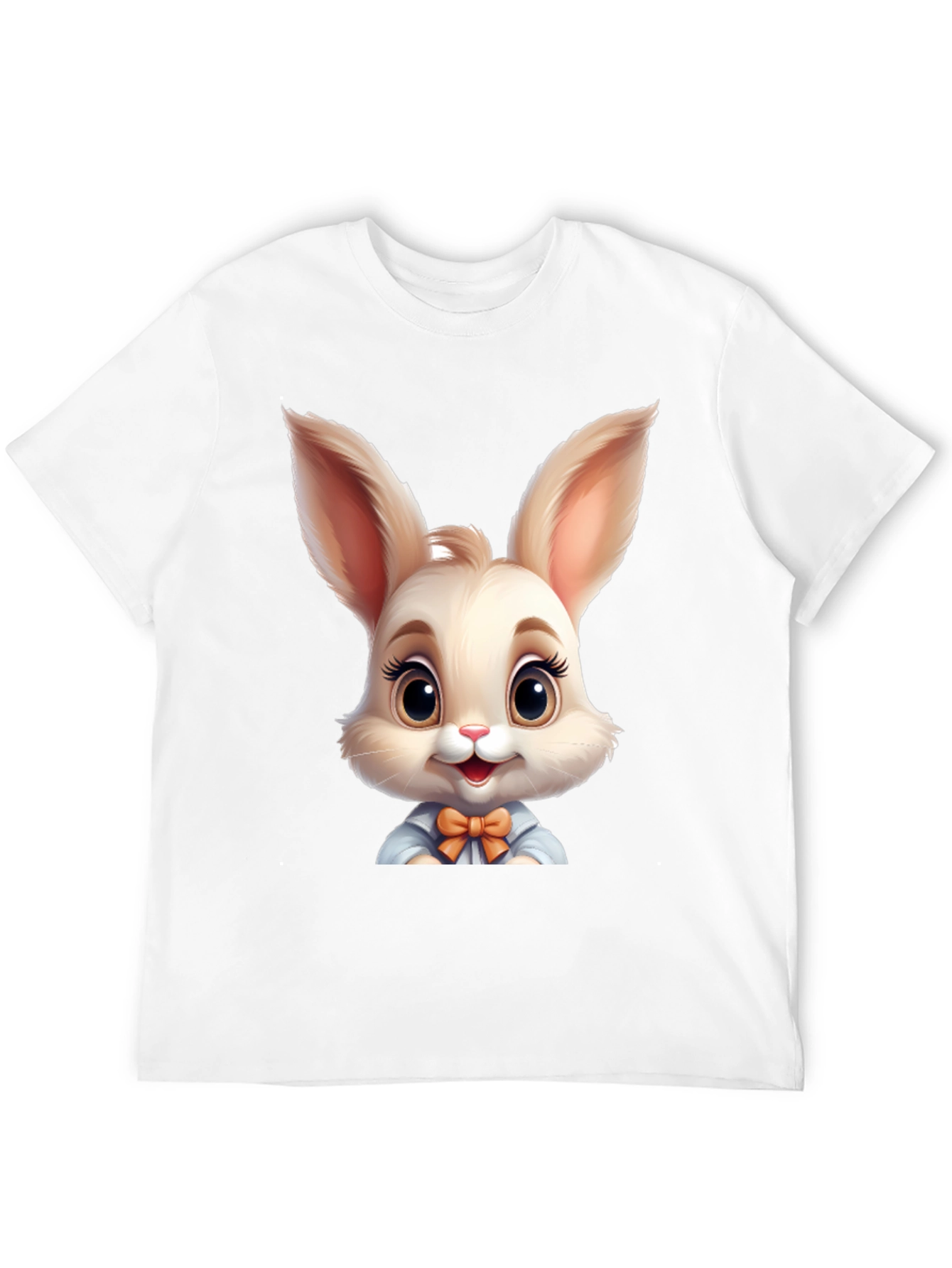 Cute Cartoon Easter Bunny Graphic T-Shirt