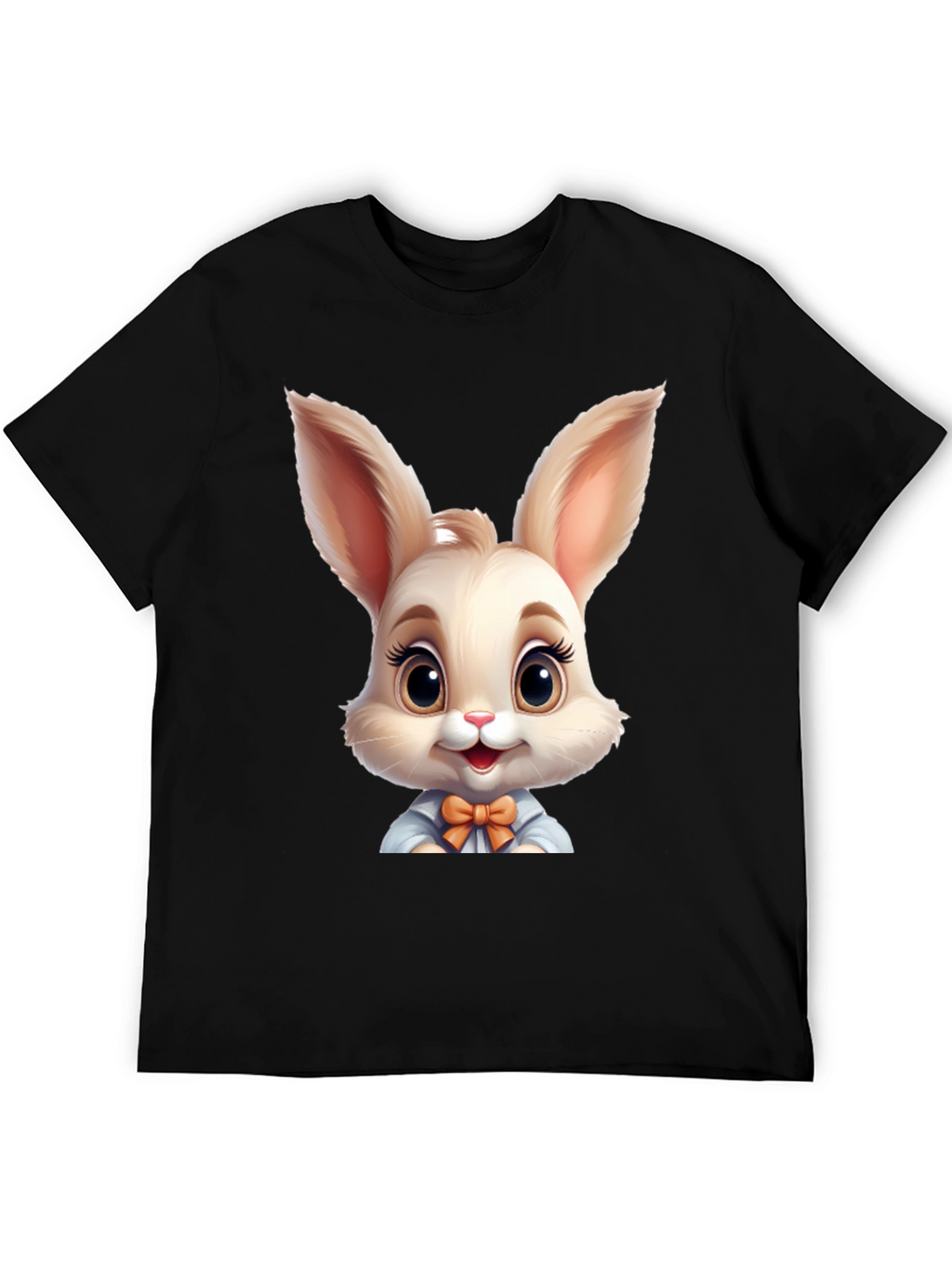 Cute Cartoon Easter Bunny Graphic T-Shirt
