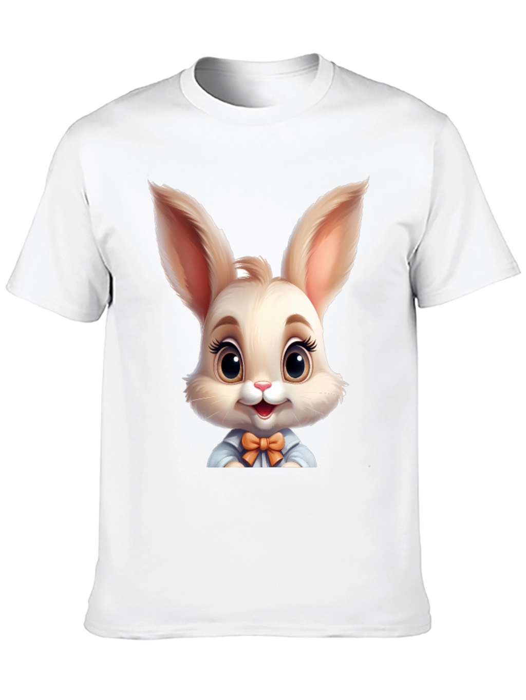 Cute Cartoon Easter Bunny Graphic T-Shirt