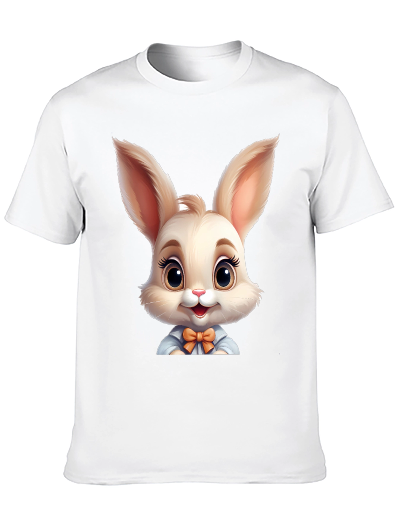 Cute Cartoon Easter Bunny Graphic T-Shirt