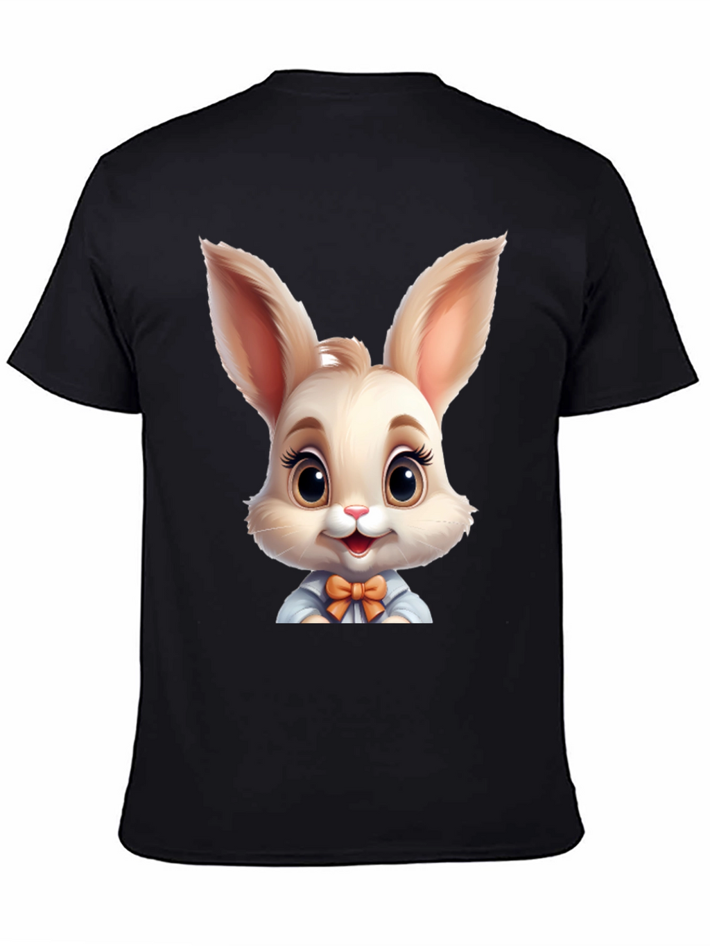Cute Cartoon Easter Bunny Graphic T-Shirt